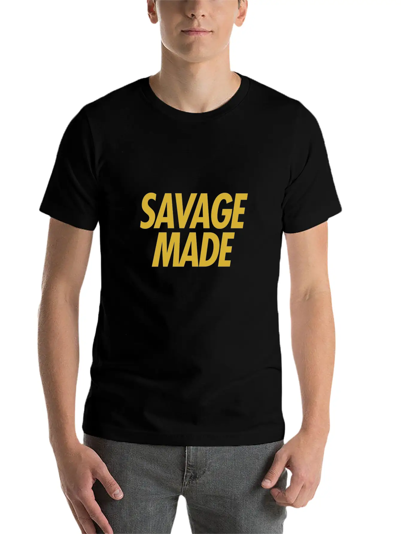 Savage Gold Plaintext Basic Graphic T-Shirt – Daily Comfort In Soft Cotton