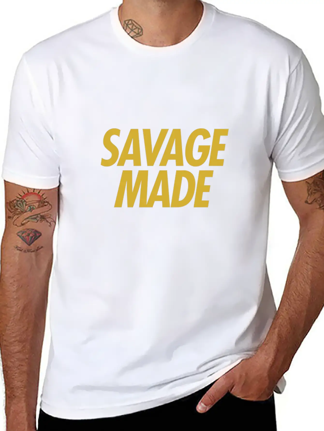 Savage Gold Plaintext Basic Graphic T-Shirt – Daily Comfort In Soft Cotton