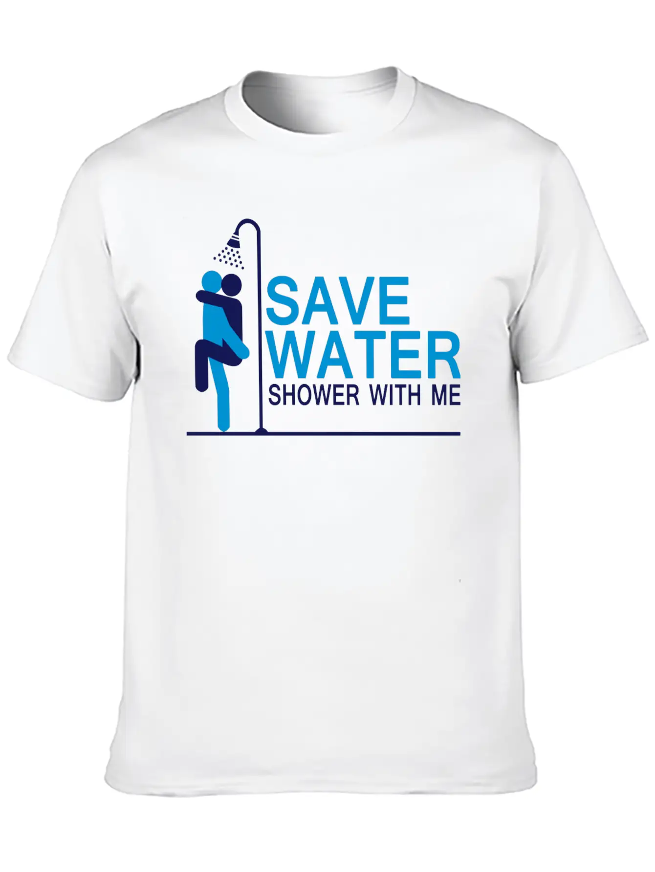 Save Water Shower With Me Stylish Everyday T-Shirt – Unisex Basic Cotton Tee