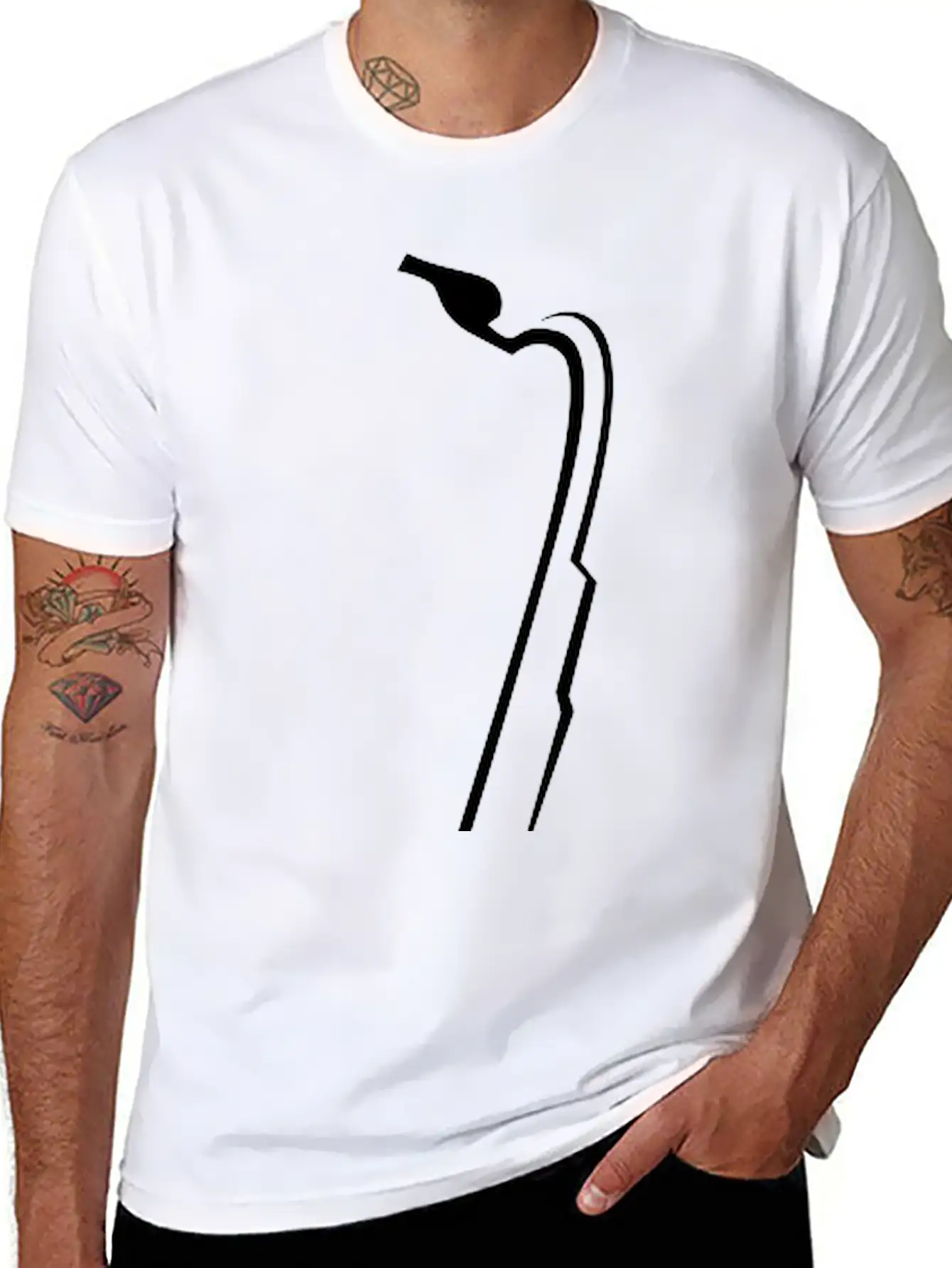 Saxophone Basic Graphic T-Shirt – Daily Comfort In Soft Cotton