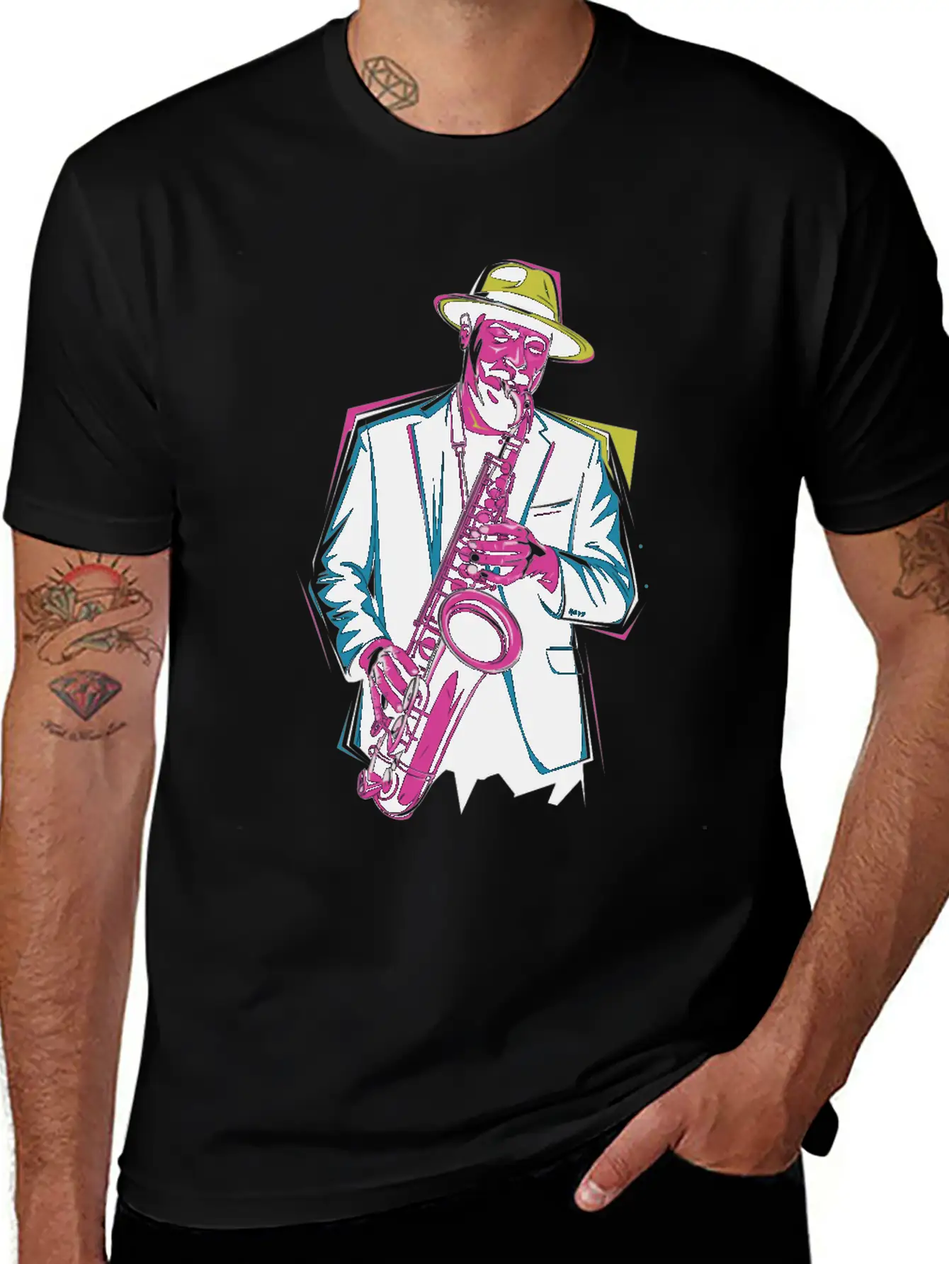 Saxophone Jazz Vibes For Music Lovers Relaxed Everyday Tee – Lightweight And Durable Cotton