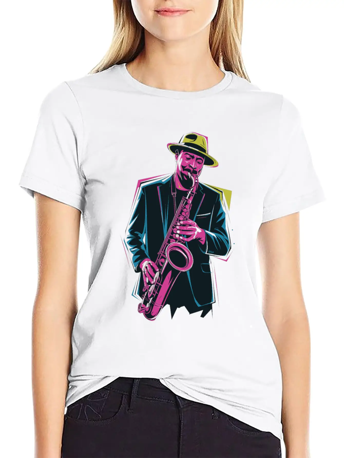 Saxophone Jazz Vibes For Music Lovers Relaxed Everyday Tee – Lightweight And Durable Cotton