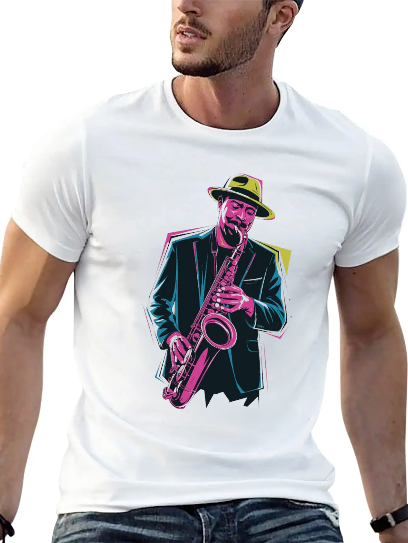 Saxophone Jazz Vibes For Music Lovers Relaxed Everyday Tee – Lightweight And Durable Cotton