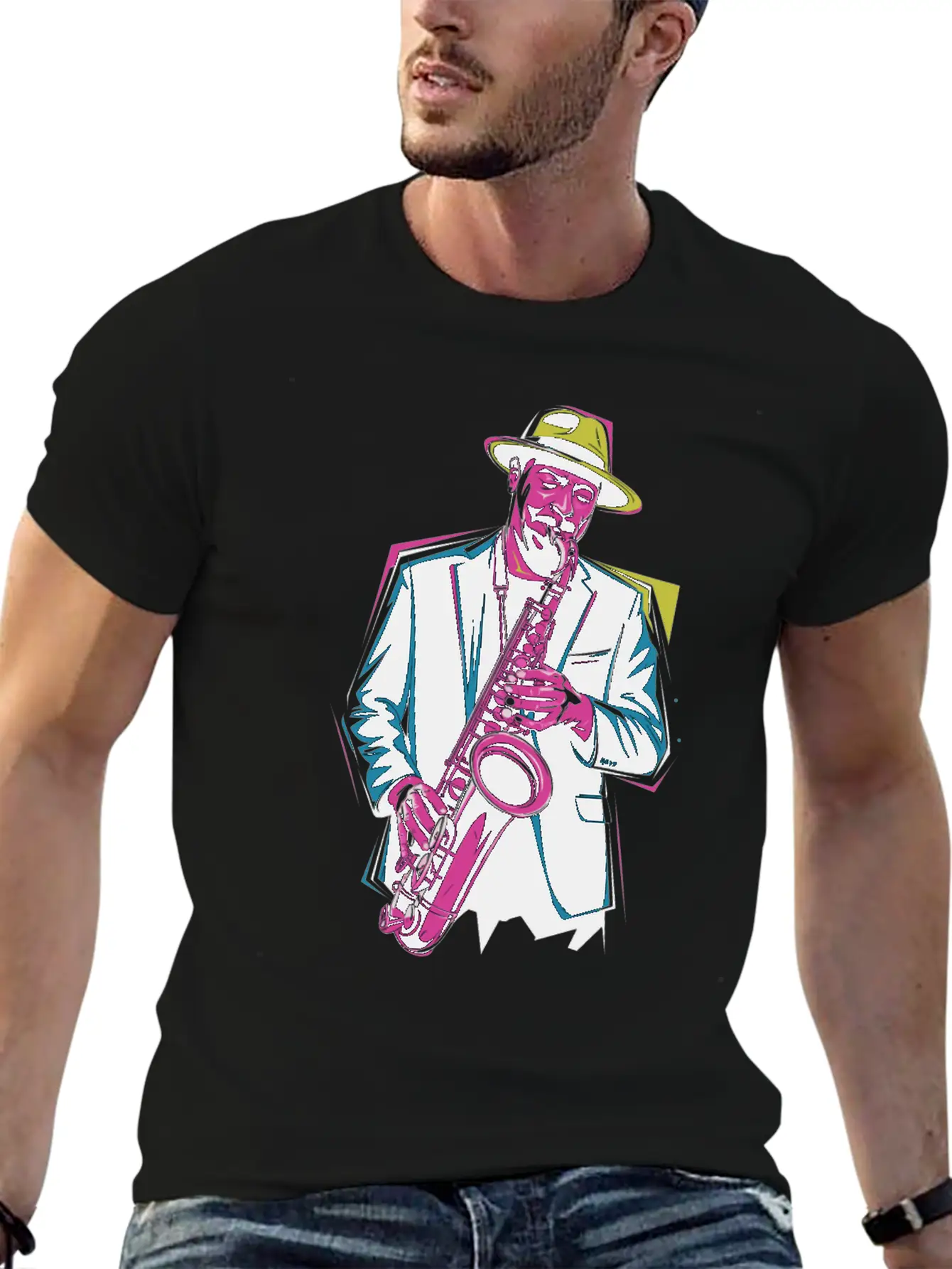 Saxophone Jazz Vibes For Music Lovers Relaxed Everyday Tee – Lightweight And Durable Cotton
