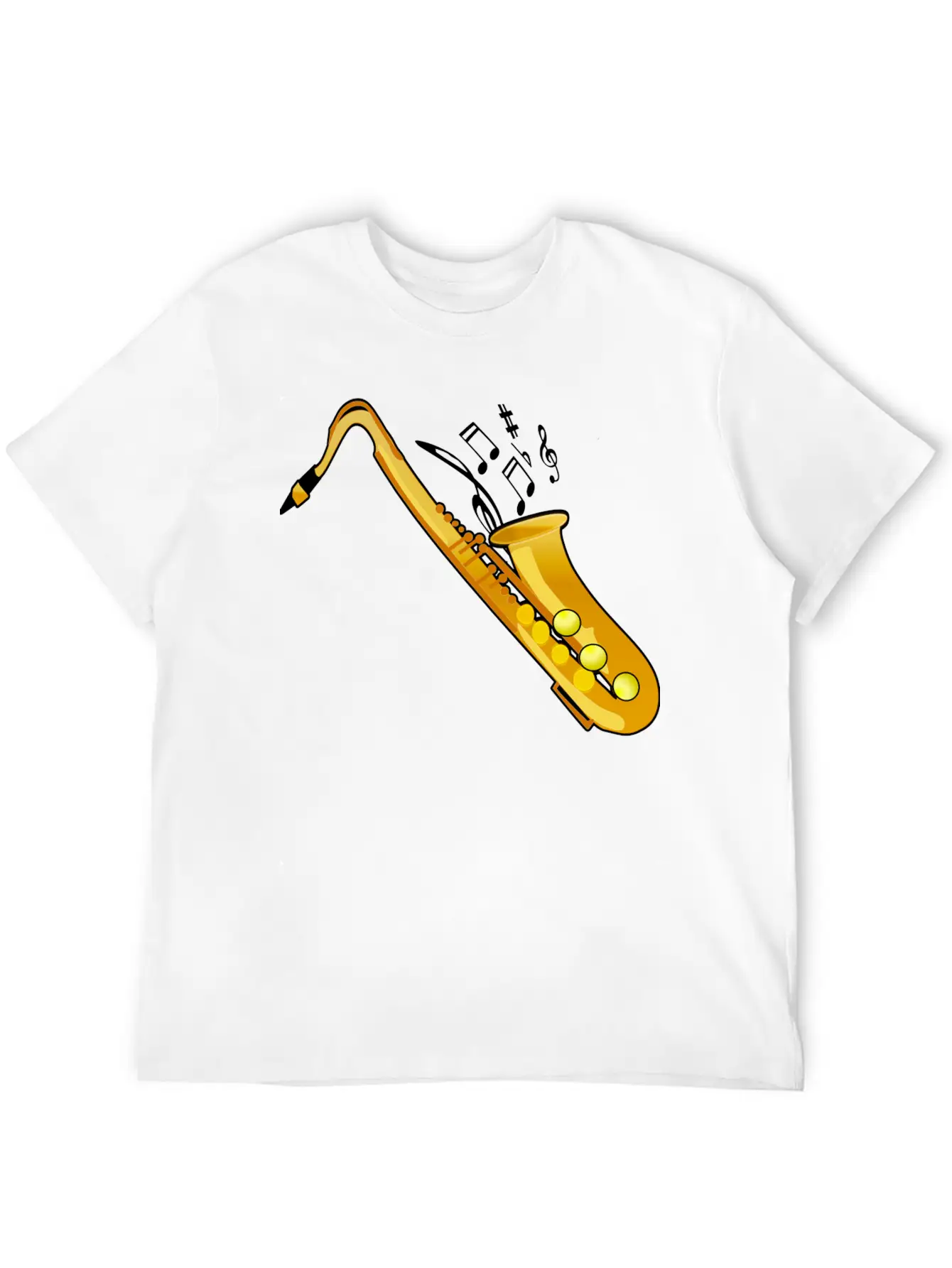 Saxophone Stylish Everyday T-Shirt – Unisex Basic Cotton Tee