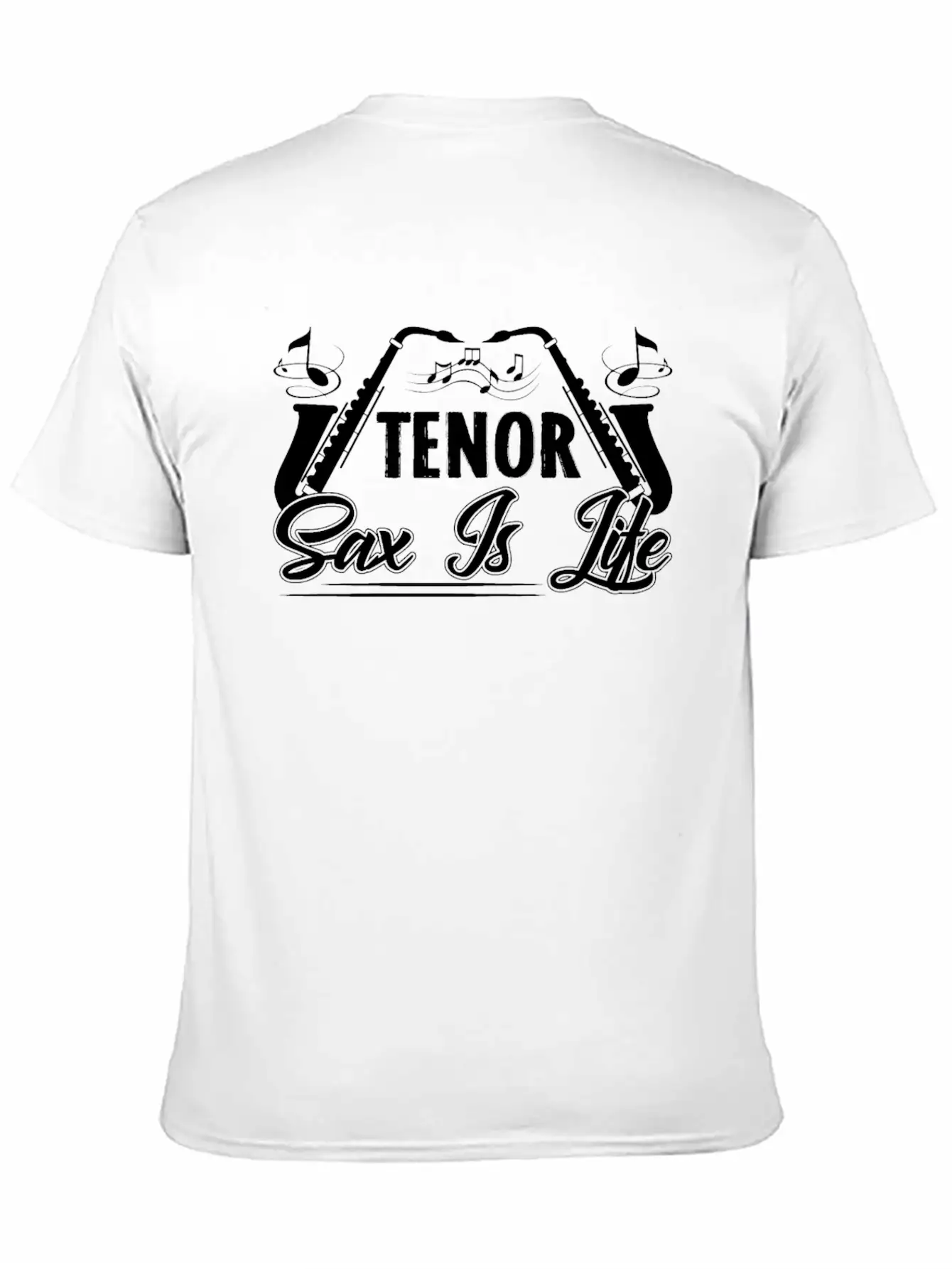 Saxophone Tenor Sax Is Life Simple Everyday Graphic Tee – Lightweight Summer Wear
