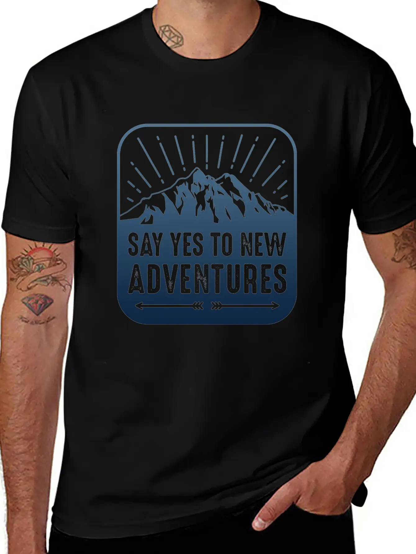 Say Yes To New Adventures Stylish Everyday T-Shirt – Unisex Basic Cotton Tee