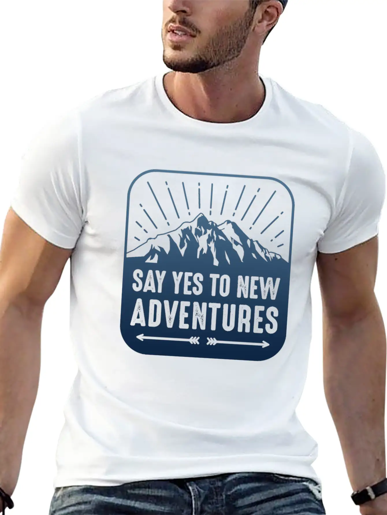 Say Yes To New Adventures Stylish Everyday T-Shirt – Unisex Basic Cotton Tee