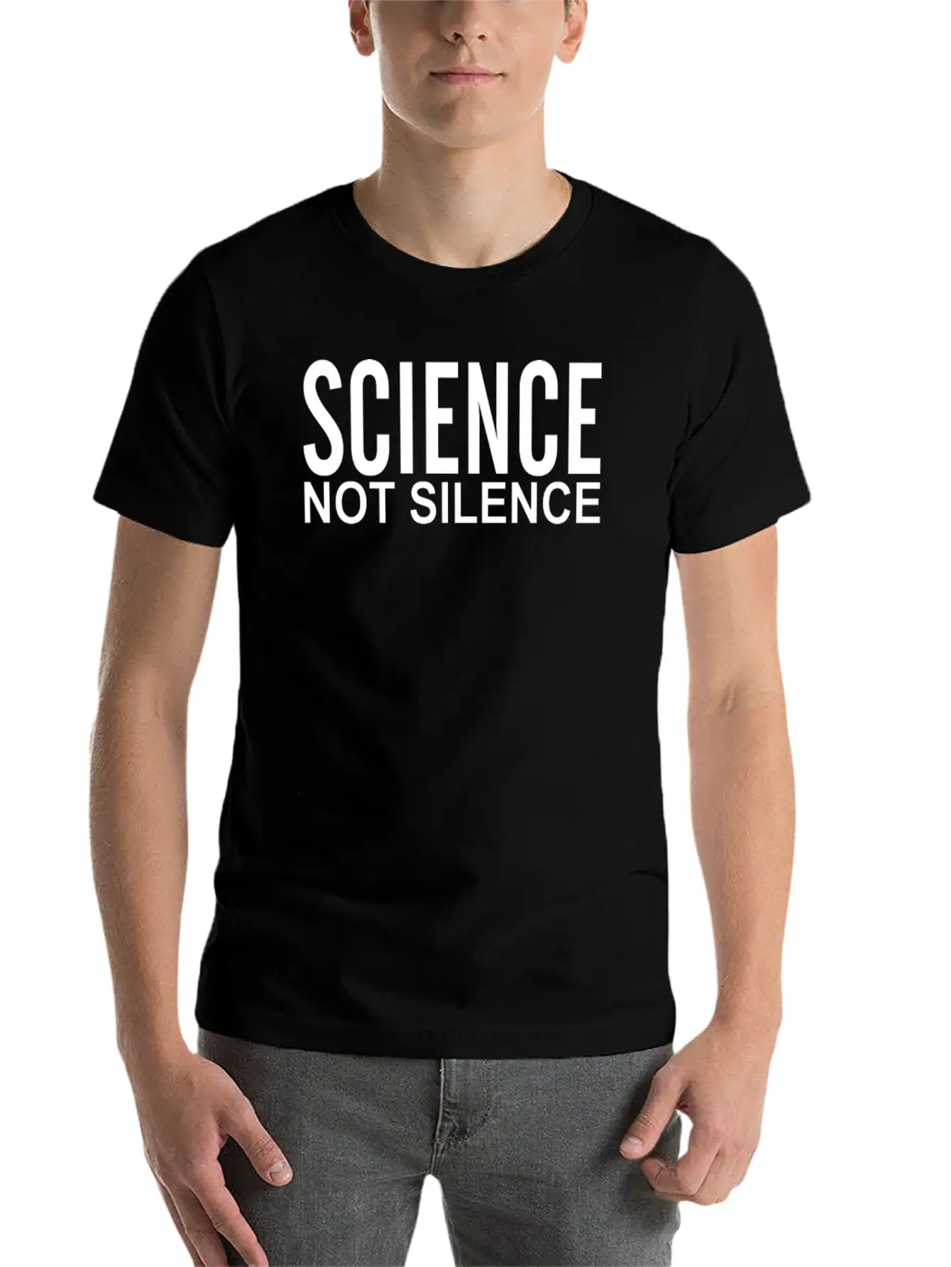 Science Not Silence Stylish Everyday T-Shirt – Unisex Basic Cotton Tee