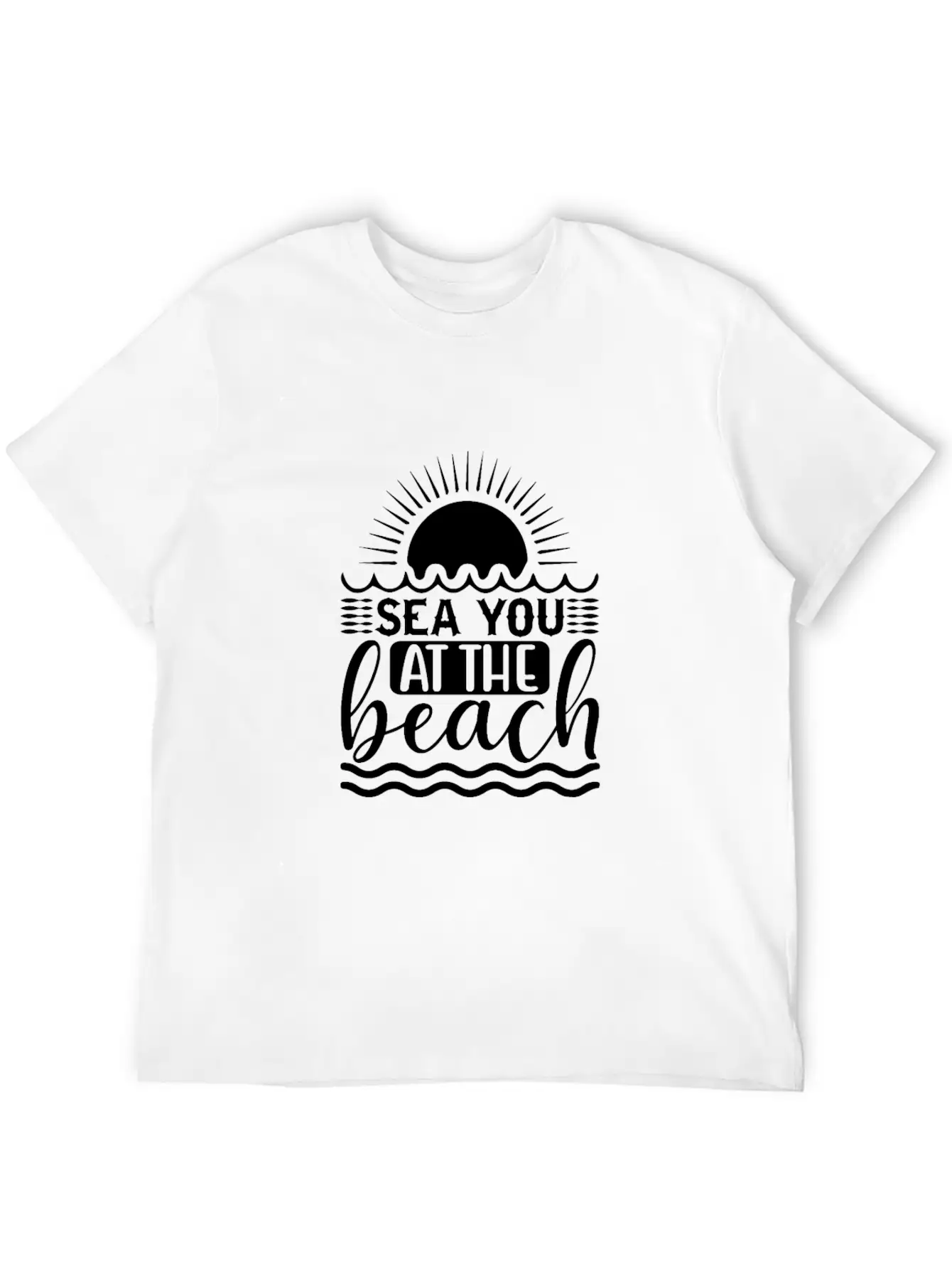See You At Beach Stylish Everyday T-Shirt – Unisex Basic Cotton Tee