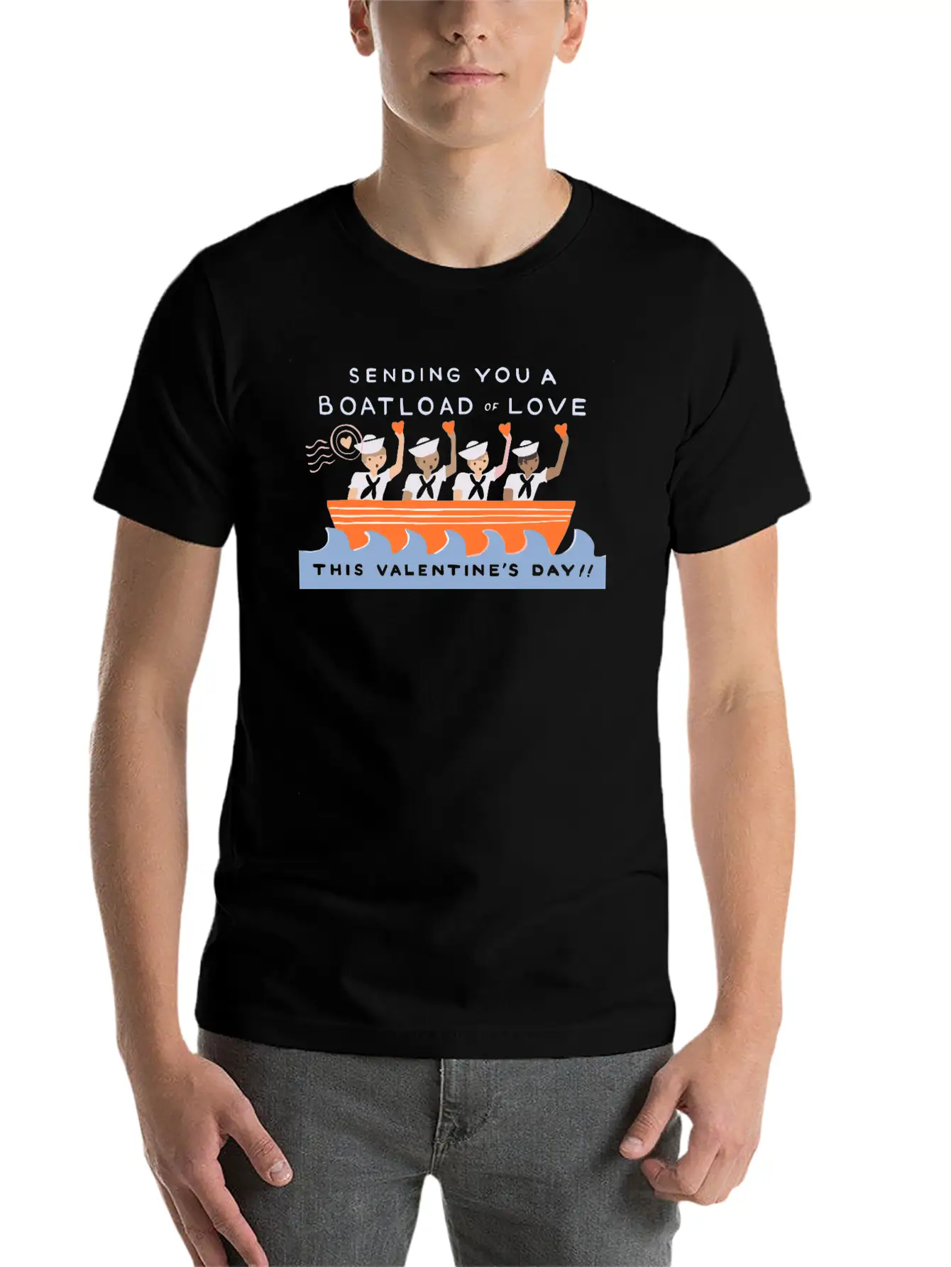 Sending You A Boatload Unisex Cotton Tee – Relaxed Fit For Any Occasion