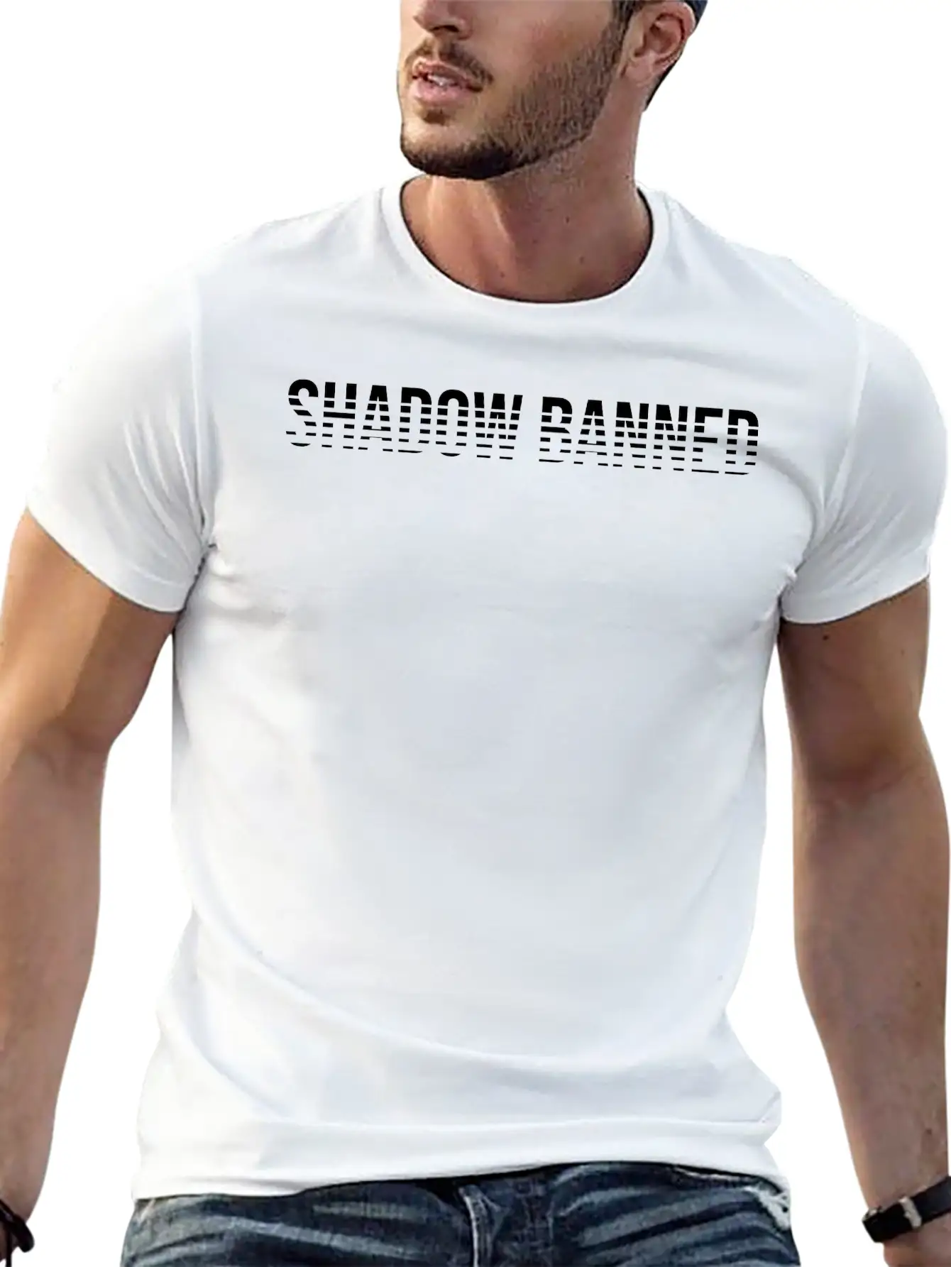 Shadow Banned Stylish Everyday T-Shirt – Unisex Basic Cotton Tee