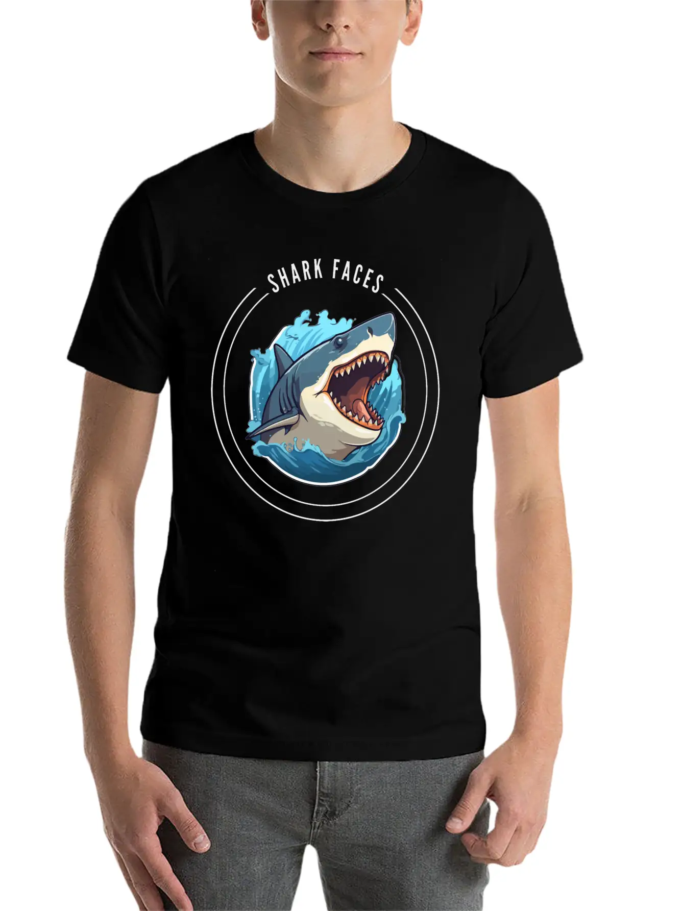 SHARK FECES Unisex Casual T-Shirt – Clean Design For Daily Comfort