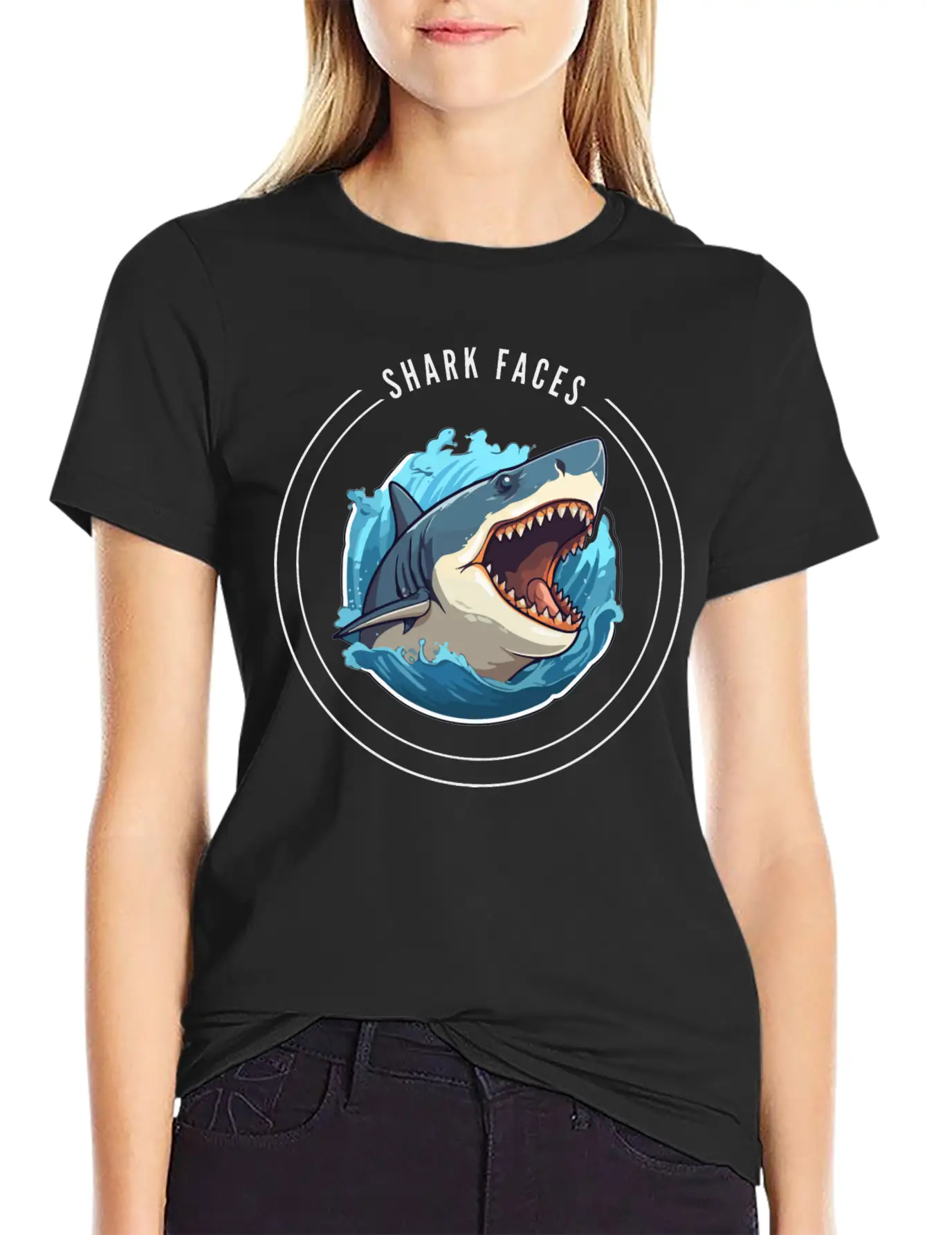 SHARK FECES Unisex Casual T-Shirt – Clean Design For Daily Comfort