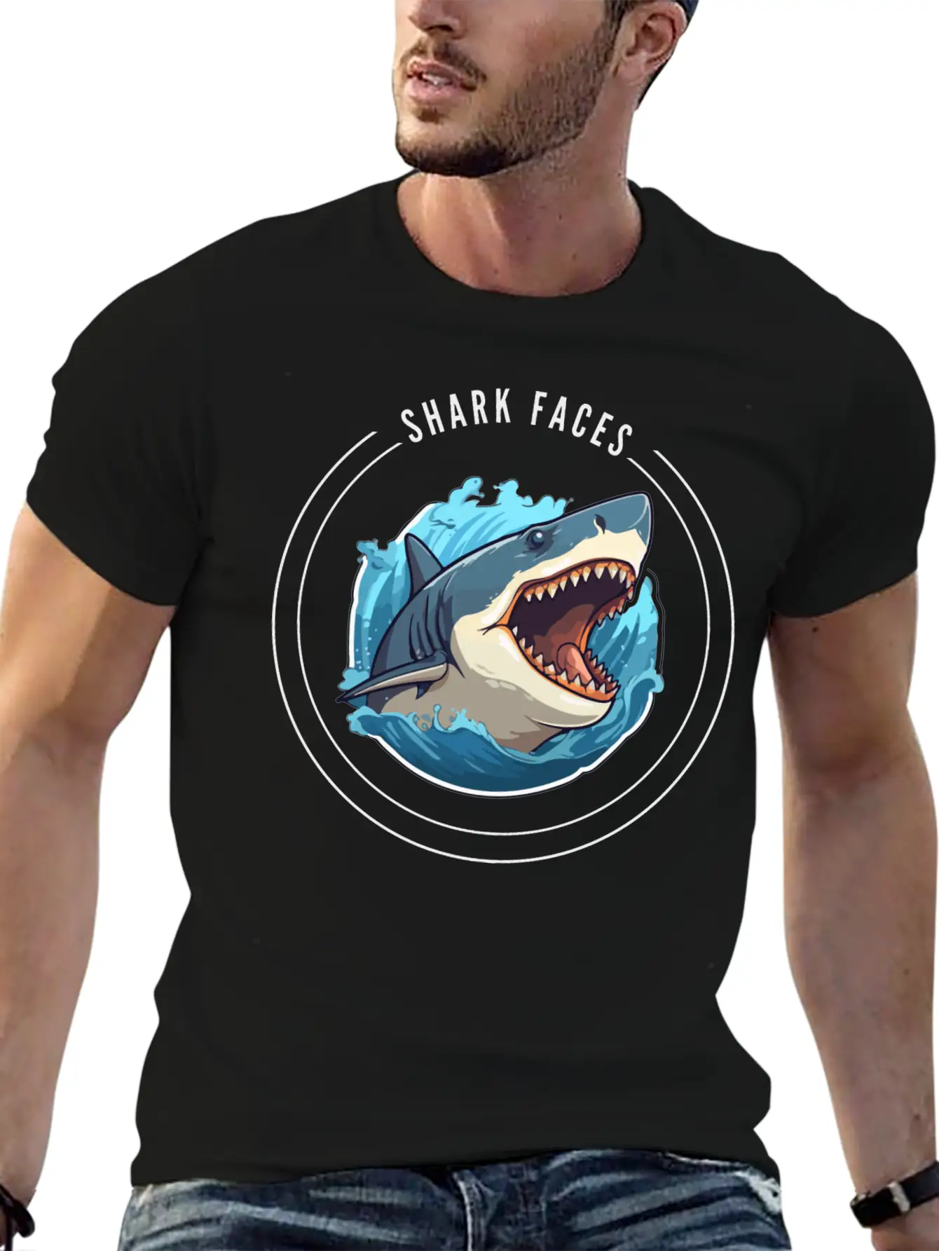 SHARK FECES Unisex Casual T-Shirt – Clean Design For Daily Comfort