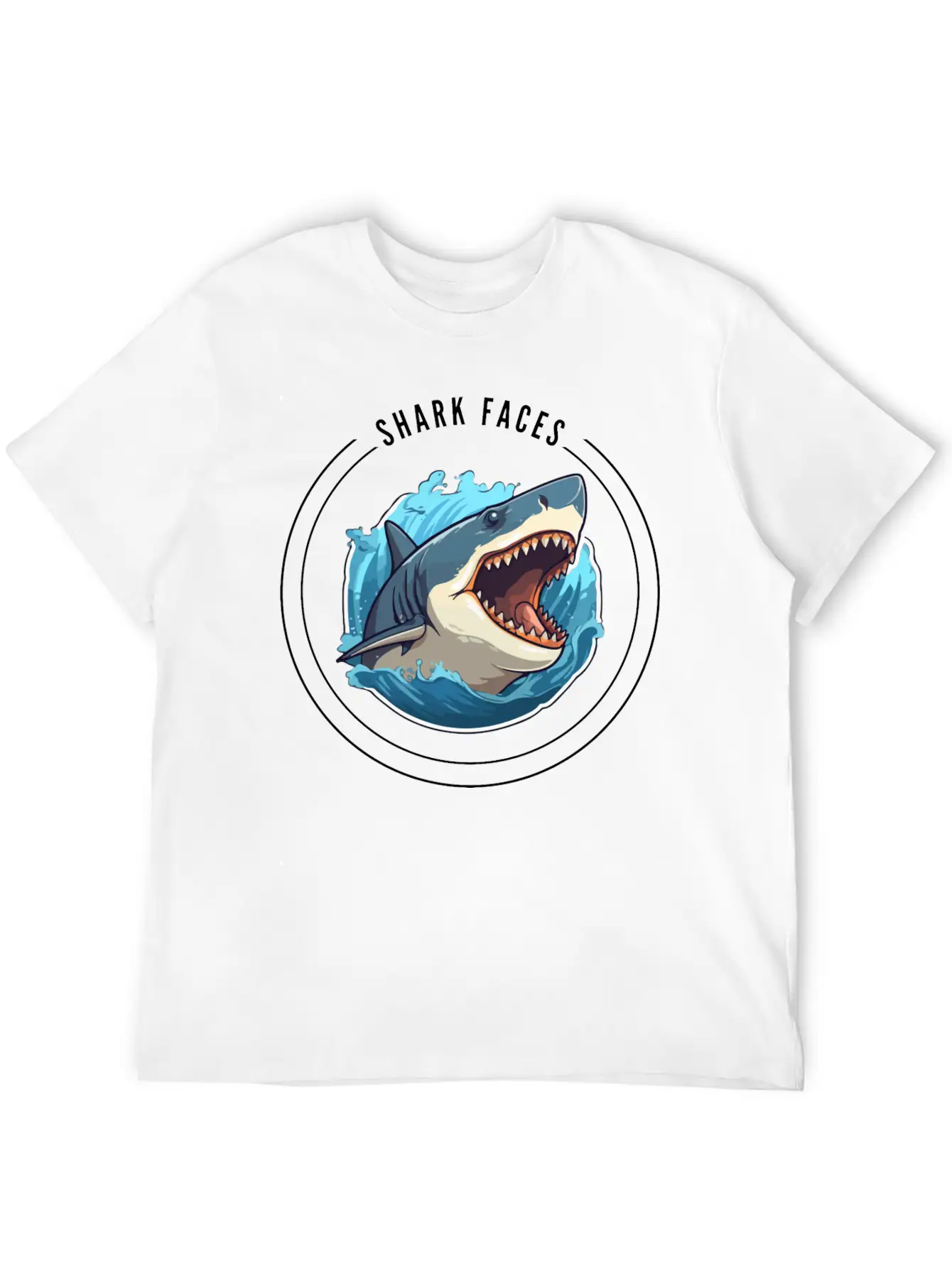 SHARK FECES Unisex Casual T-Shirt – Clean Design For Daily Comfort