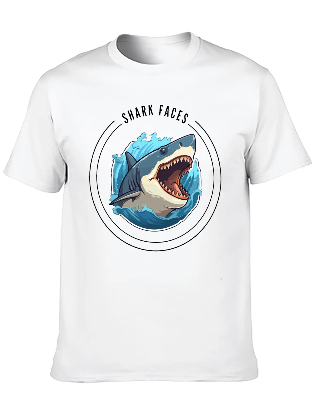 SHARK FECES Unisex Casual T-Shirt – Clean Design For Daily Comfort