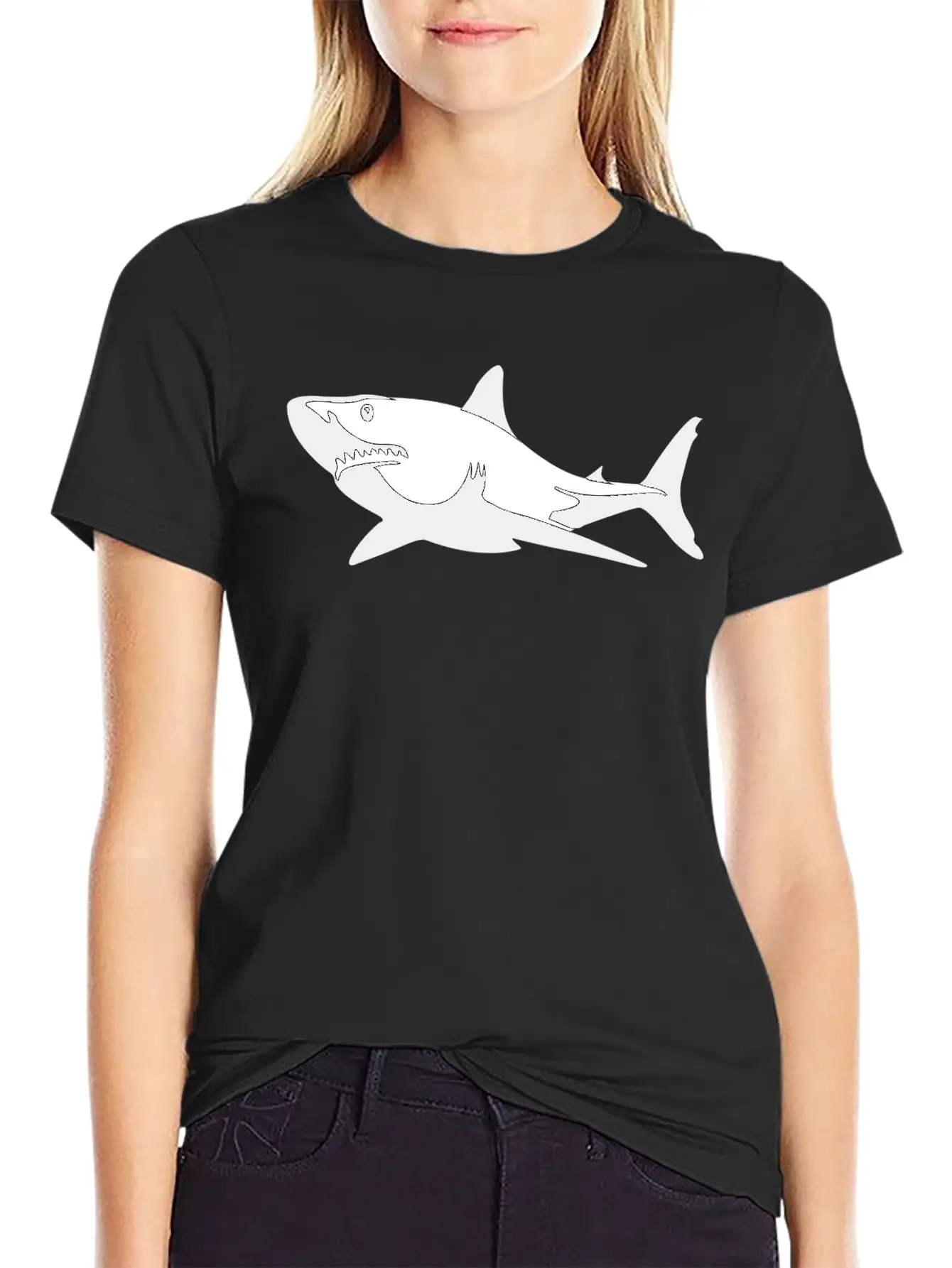 Shark Stylish Everyday T-Shirt – Unisex Basic Cotton Tee