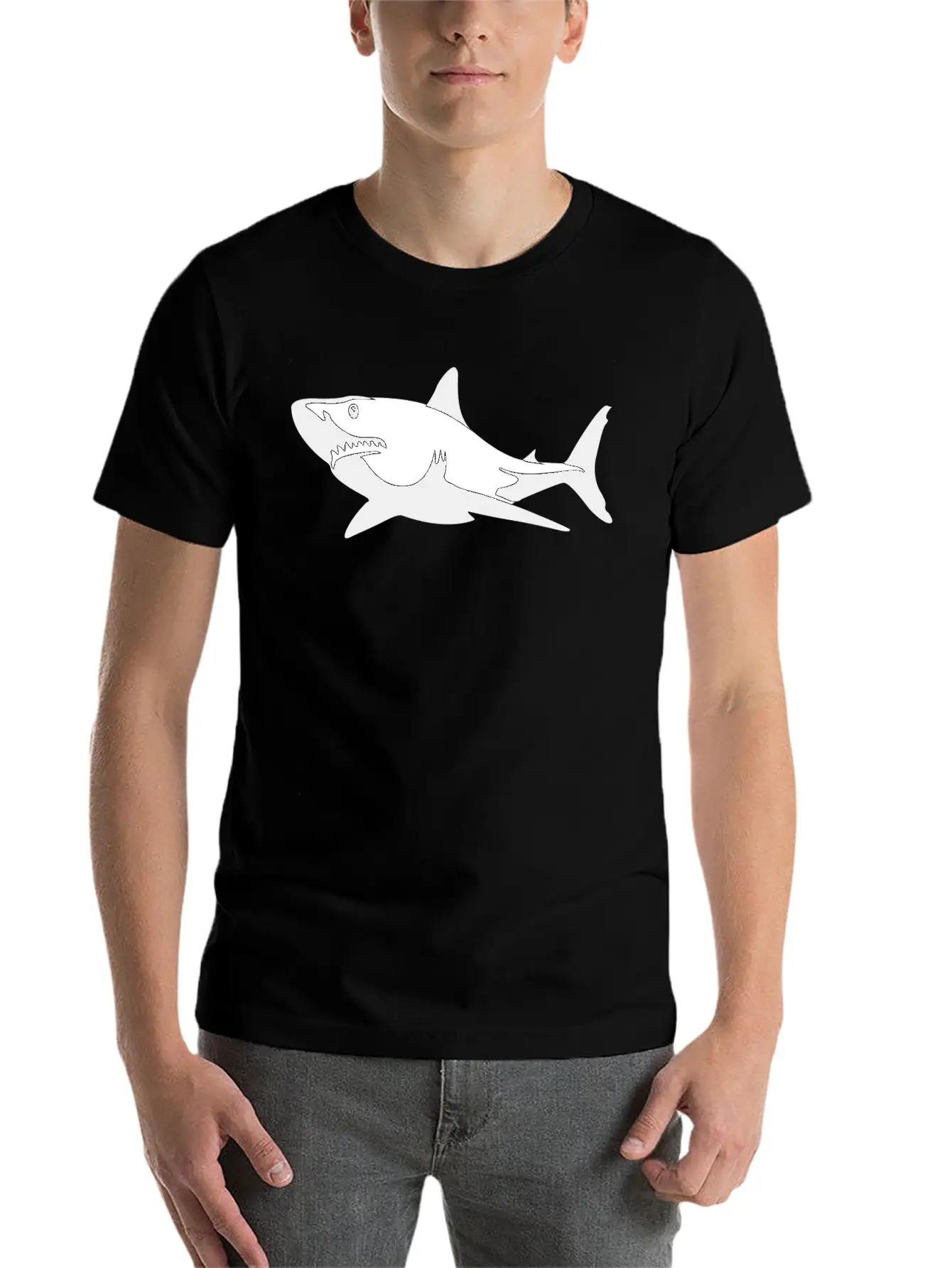 Shark Stylish Everyday T-Shirt – Unisex Basic Cotton Tee