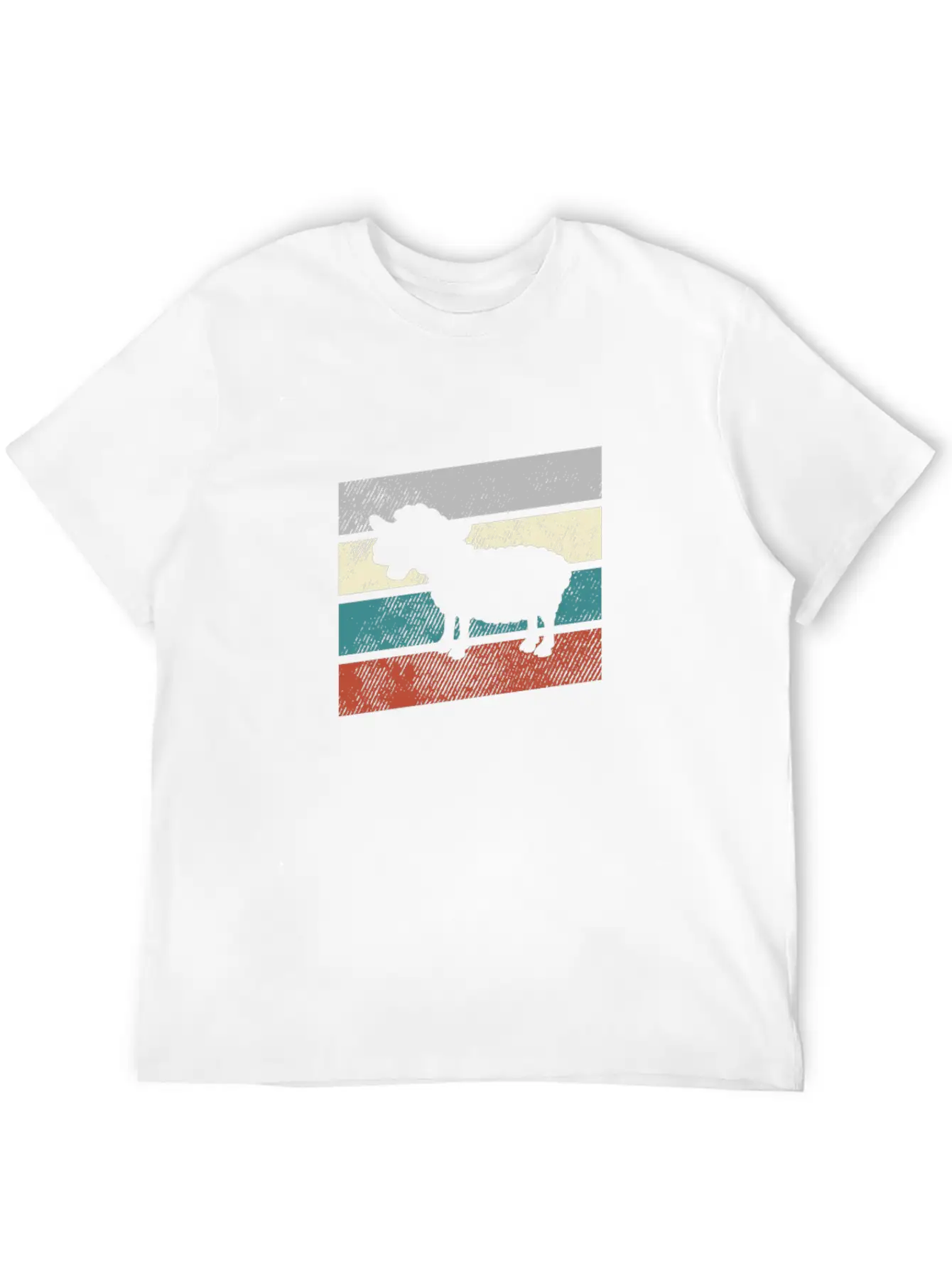 Sheep Retro Stylish Everyday T-Shirt – Unisex Basic Cotton Tee