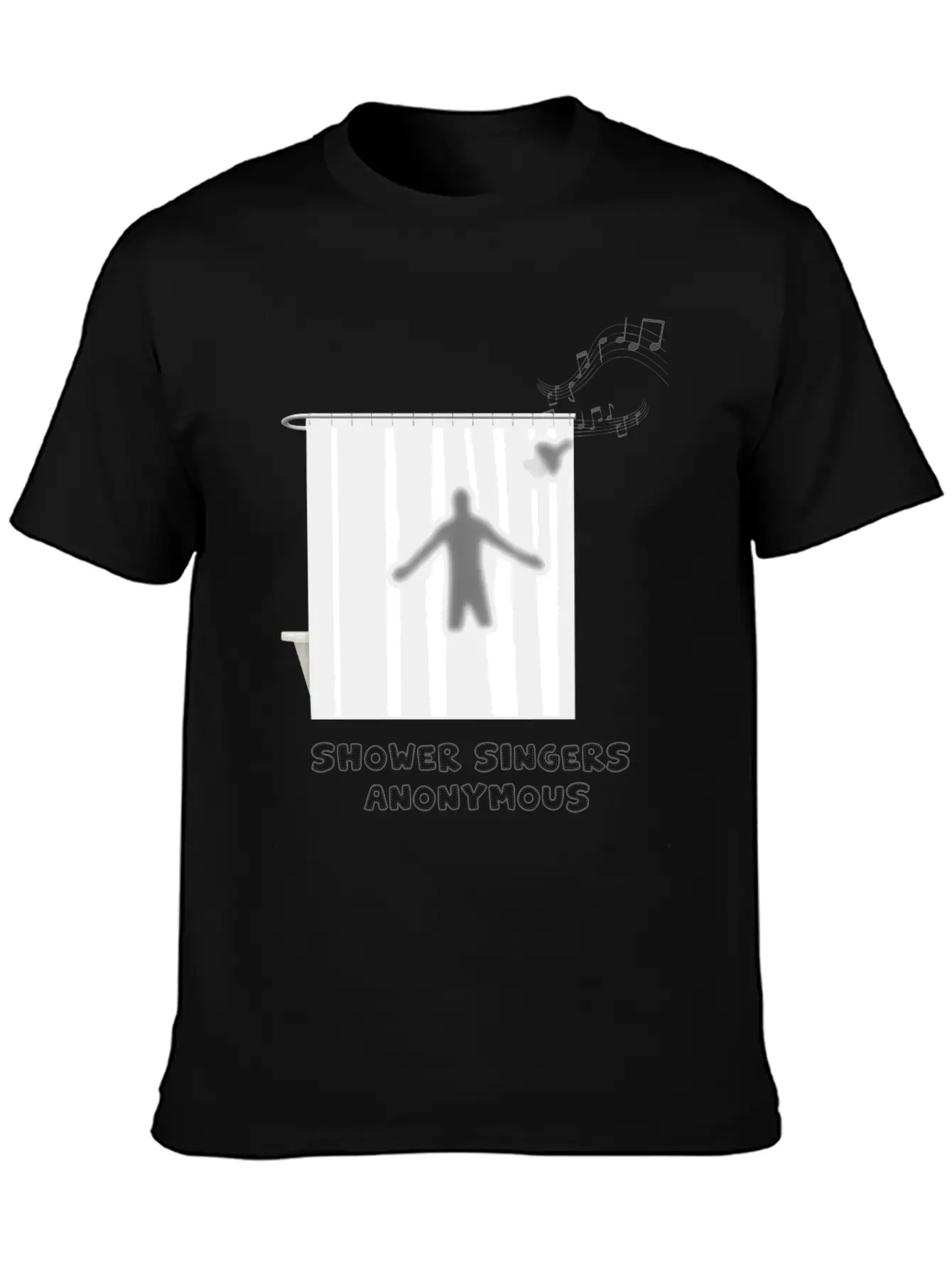 Shower Singers Anonymous Basic Graphic T-Shirt – Daily Comfort In Soft Cotton