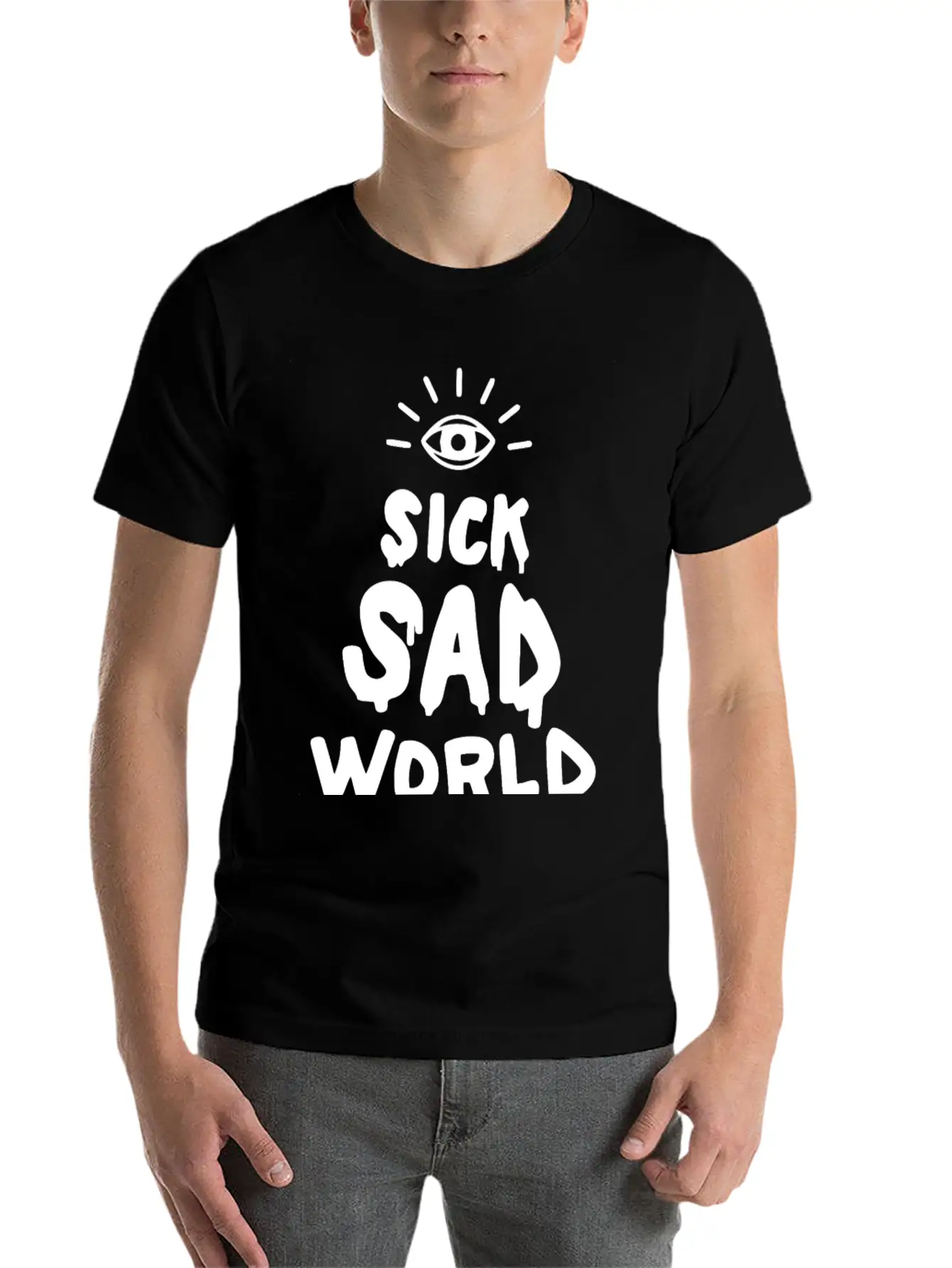 Sick Sad World Classic Cotton Tee – Unisex Comfort For Any Season