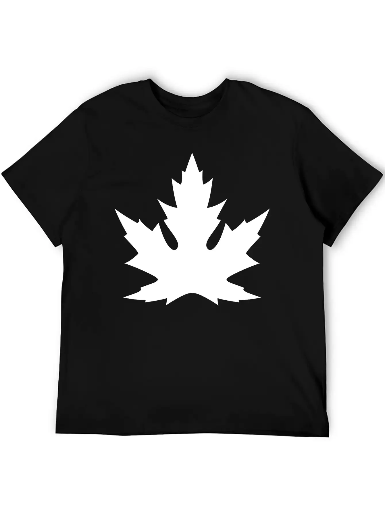 'Silver' Canadian Maple Leaf Basic Graphic T-Shirt – Daily Comfort In Soft Cotton