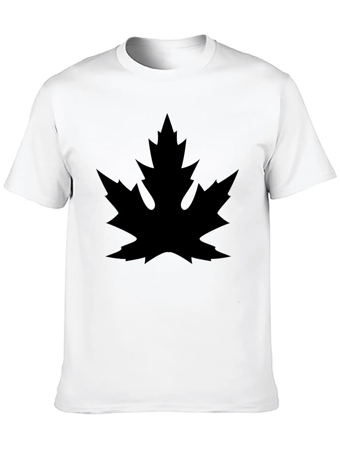 'Silver' Canadian Maple Leaf Basic Graphic T-Shirt – Daily Comfort In Soft Cotton
