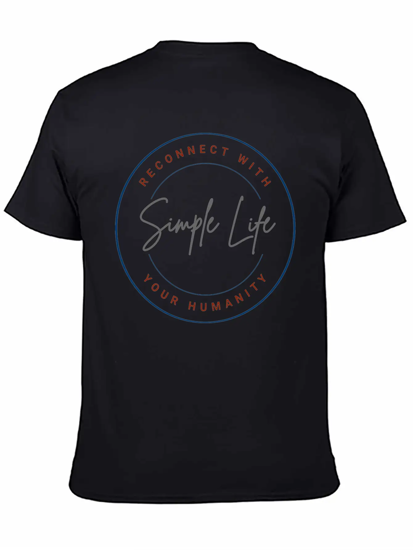 Simple Life Brand | Motivation & Personal Growth Classic Crew Neck Graphic Tee – Everyday Minimal Look