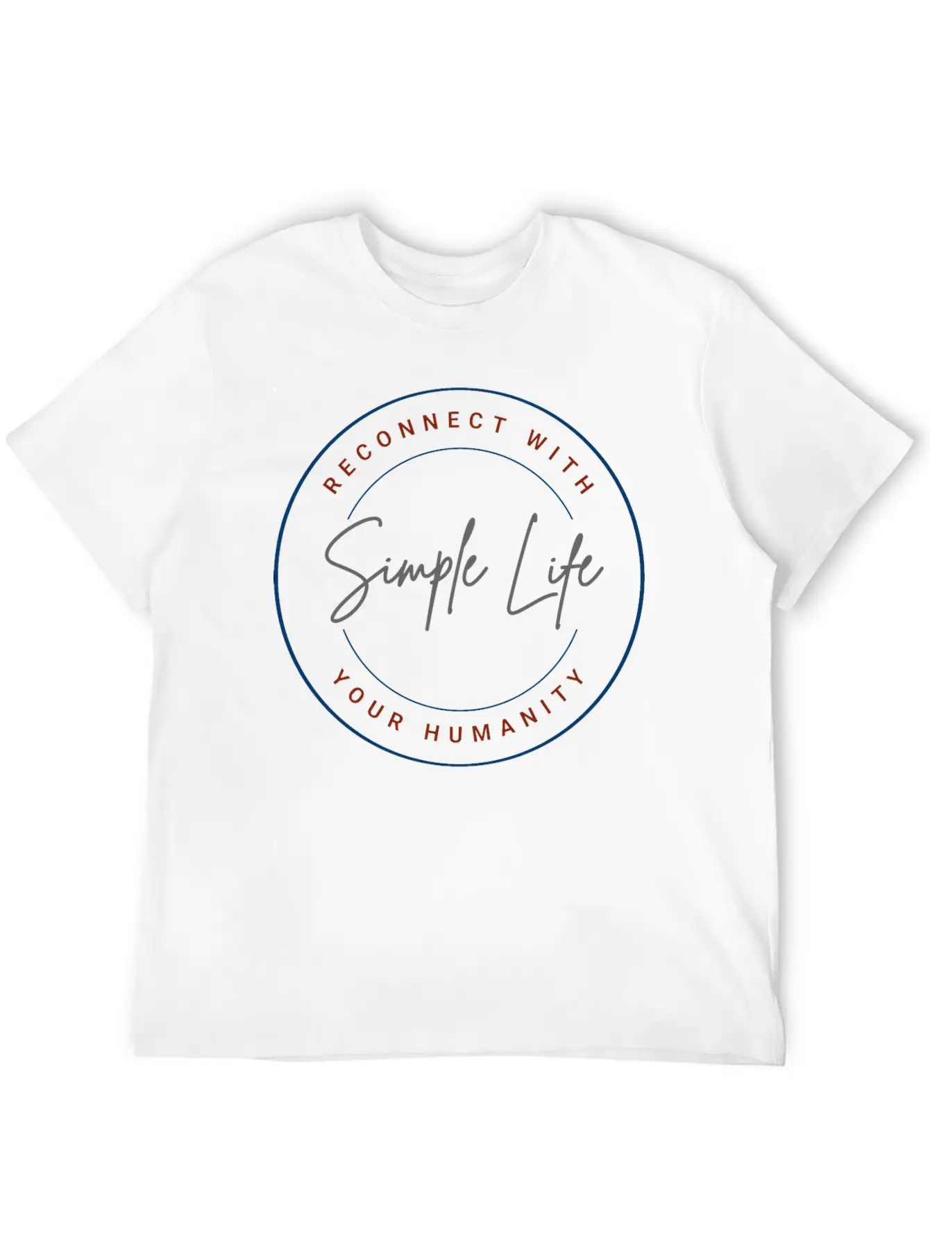 Simple Life Brand | Motivation & Personal Growth Classic Crew Neck Graphic Tee – Everyday Minimal Look