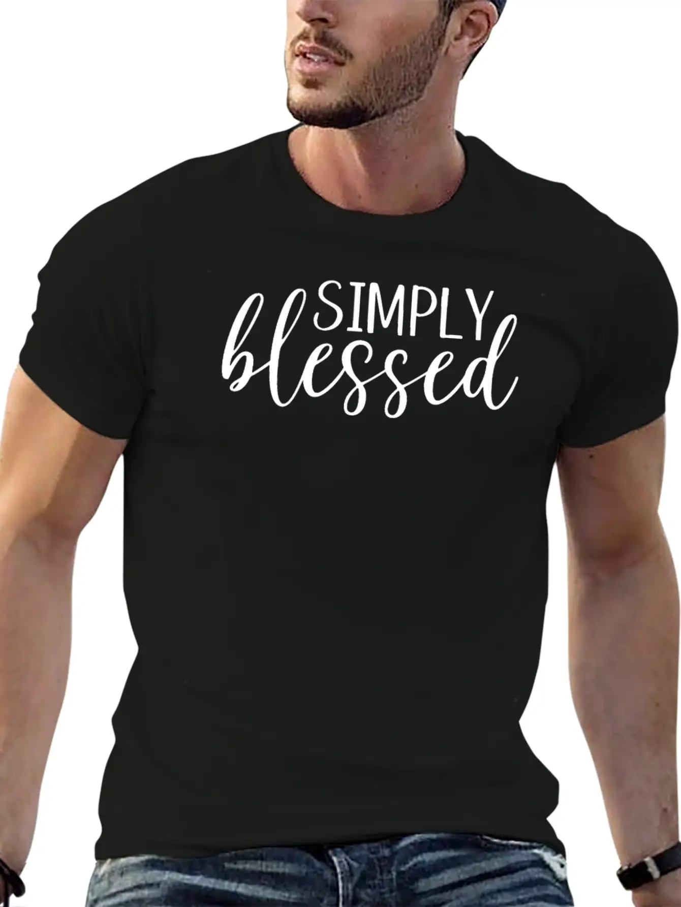 Simpliy Blessed Stylish Everyday T-Shirt – Unisex Basic Cotton Tee