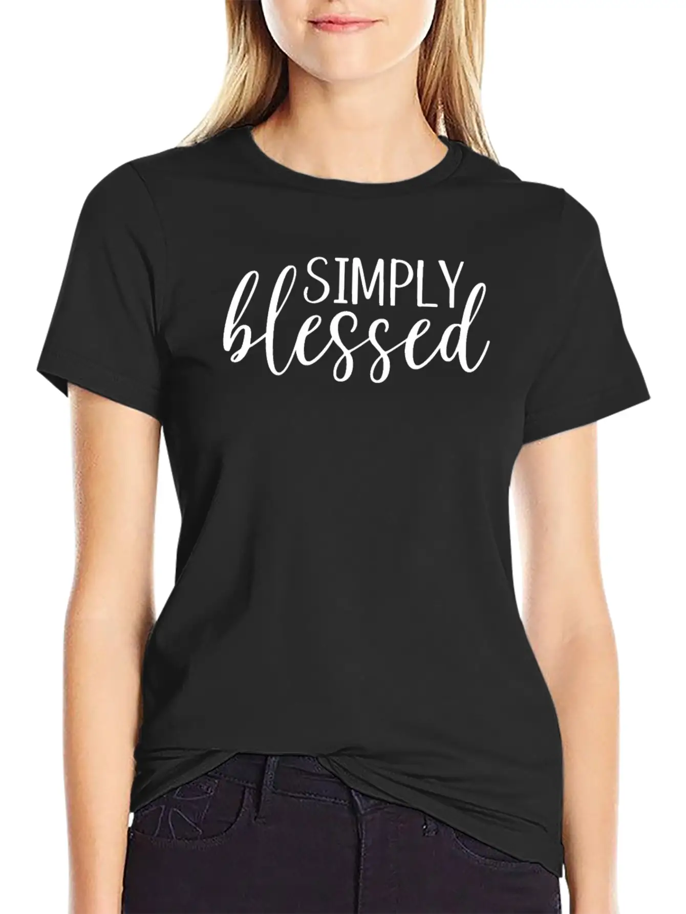 Simpliy Blessed Stylish Everyday T-Shirt – Unisex Basic Cotton Tee