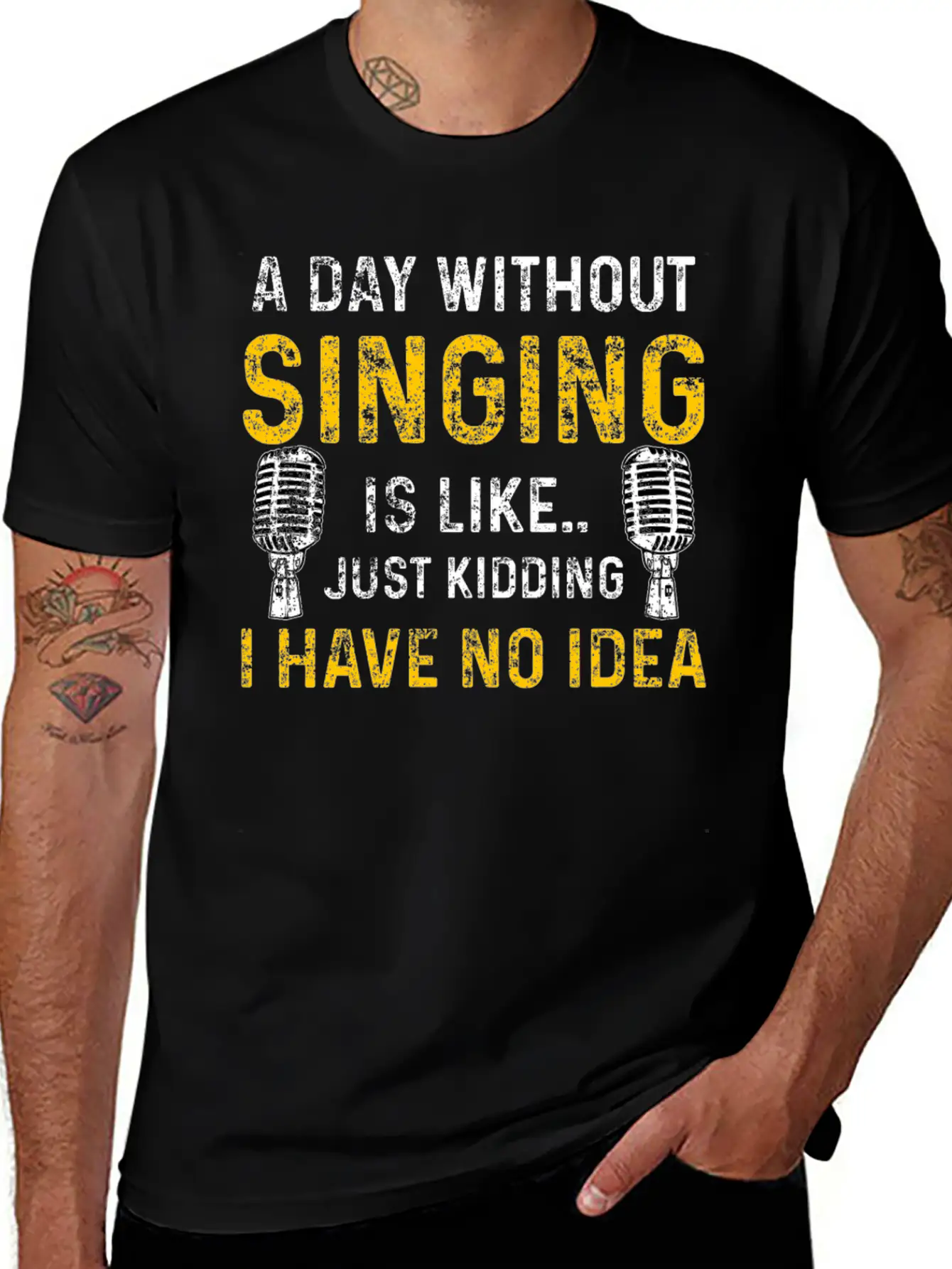 Singing Musical Stylish Everyday T-Shirt – Unisex Basic Cotton Tee