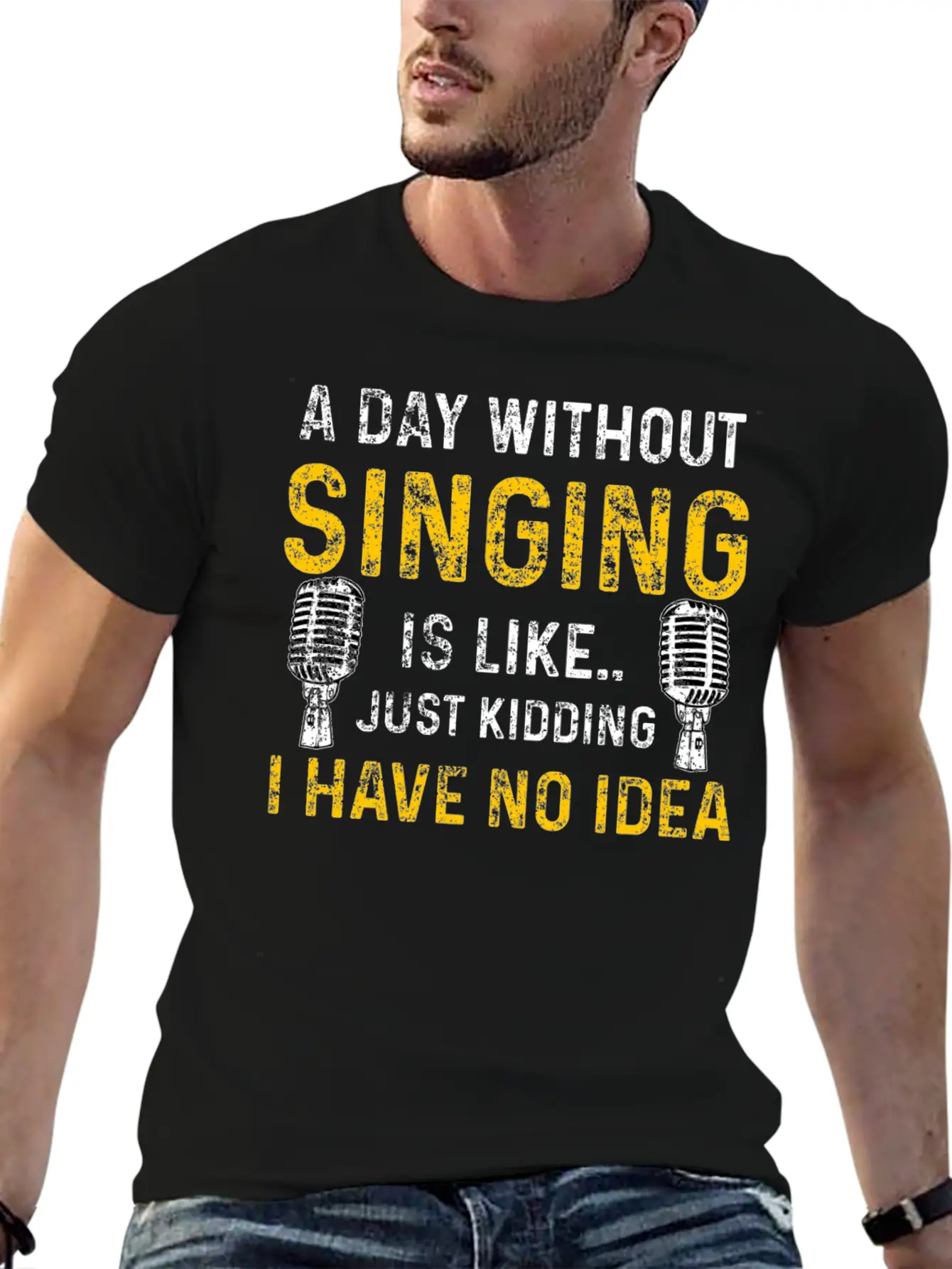 Singing Musical Stylish Everyday T-Shirt – Unisex Basic Cotton Tee
