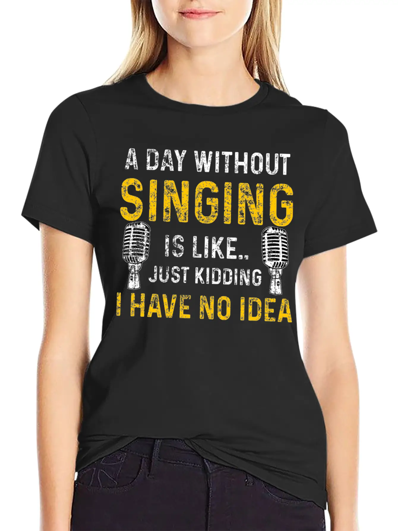 Singing Musical Stylish Everyday T-Shirt – Unisex Basic Cotton Tee