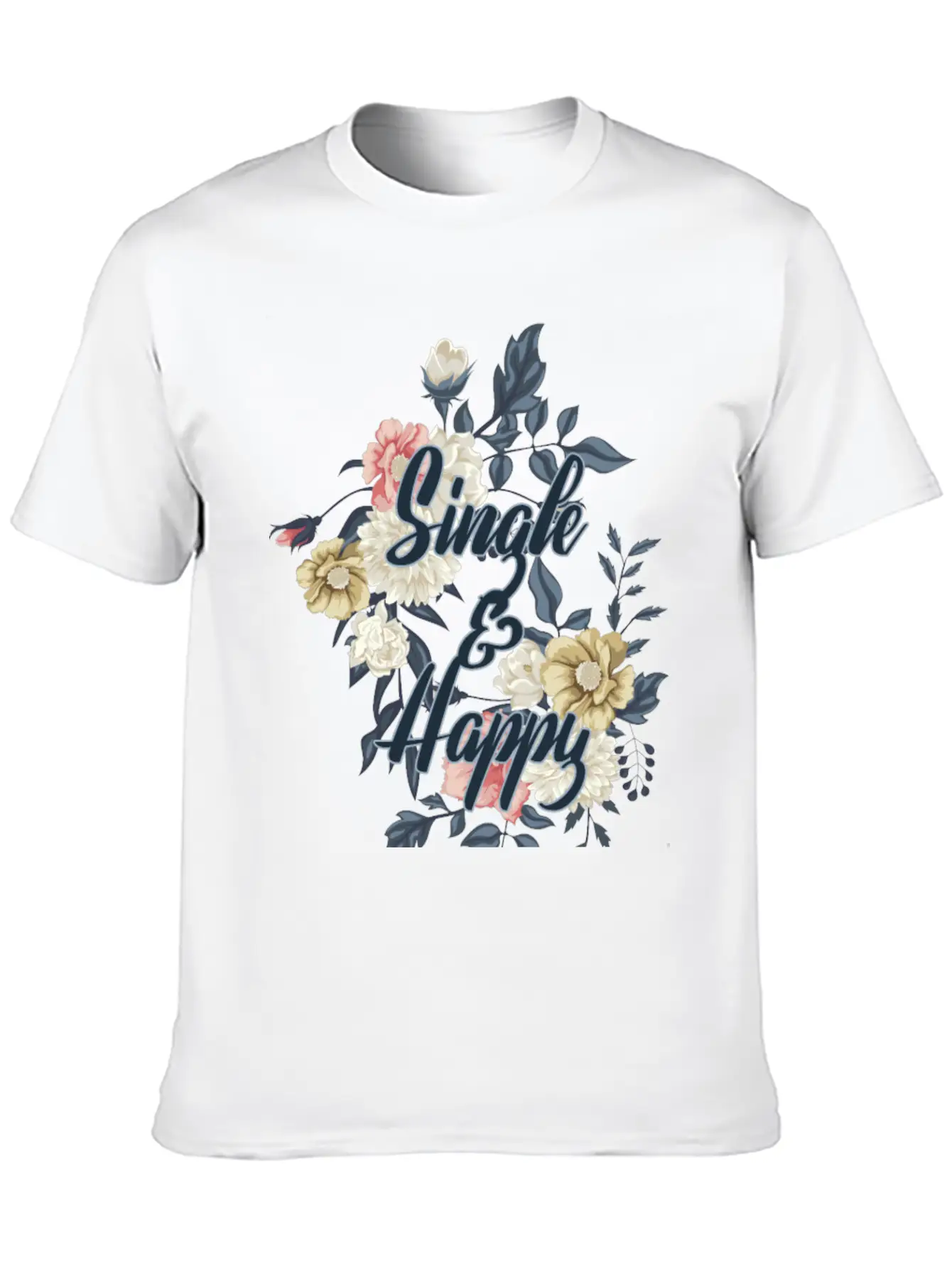 Single But Not Alone Gift Idea Basic Graphic T-Shirt – Daily Comfort In Soft Cotton