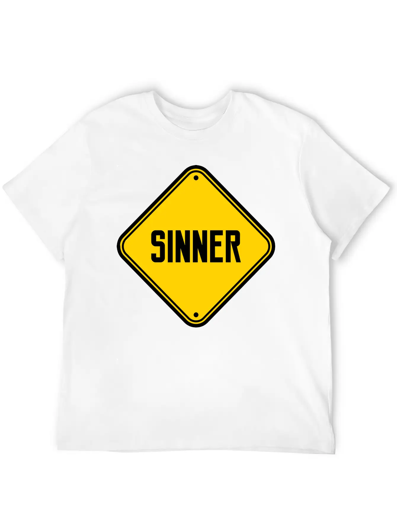 Sinner Note Sign Stylish Everyday T-Shirt – Unisex Basic Cotton Tee