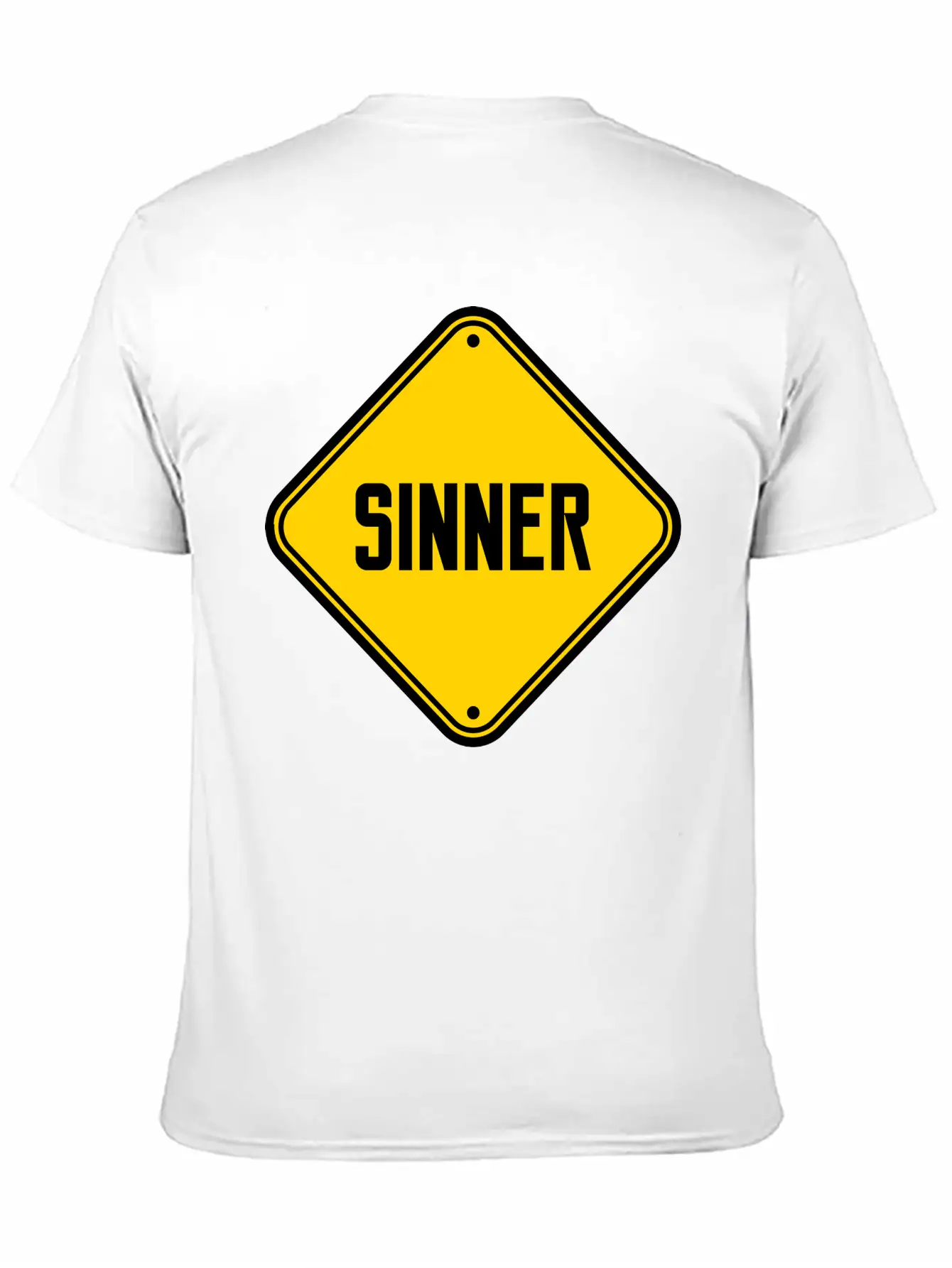Sinner Note Sign Stylish Everyday T-Shirt – Unisex Basic Cotton Tee