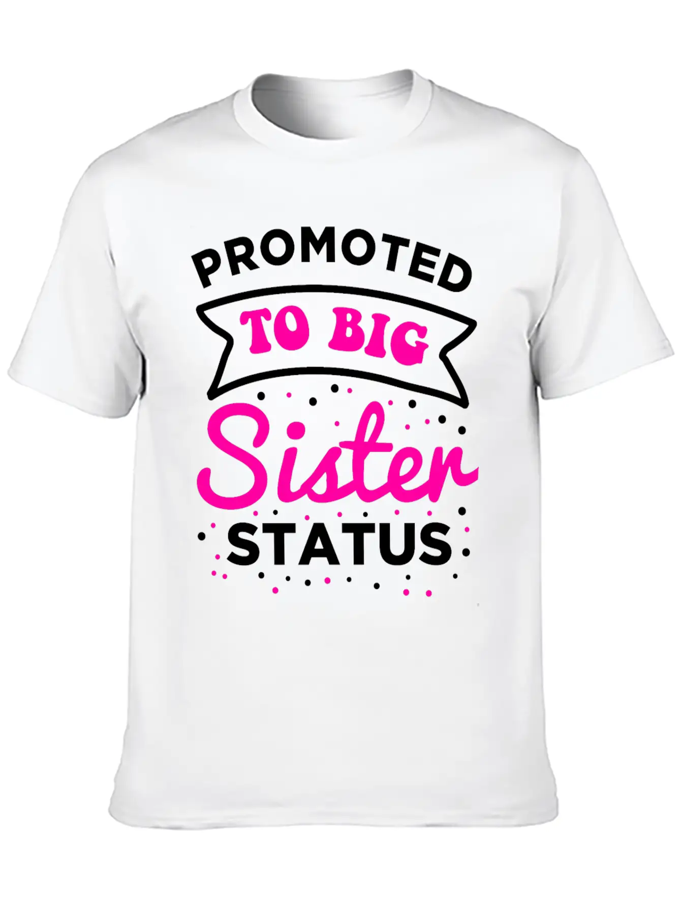 Sister Promoted To Be Sister Essential Cotton Tee For Daily Outfits – Unisex Style