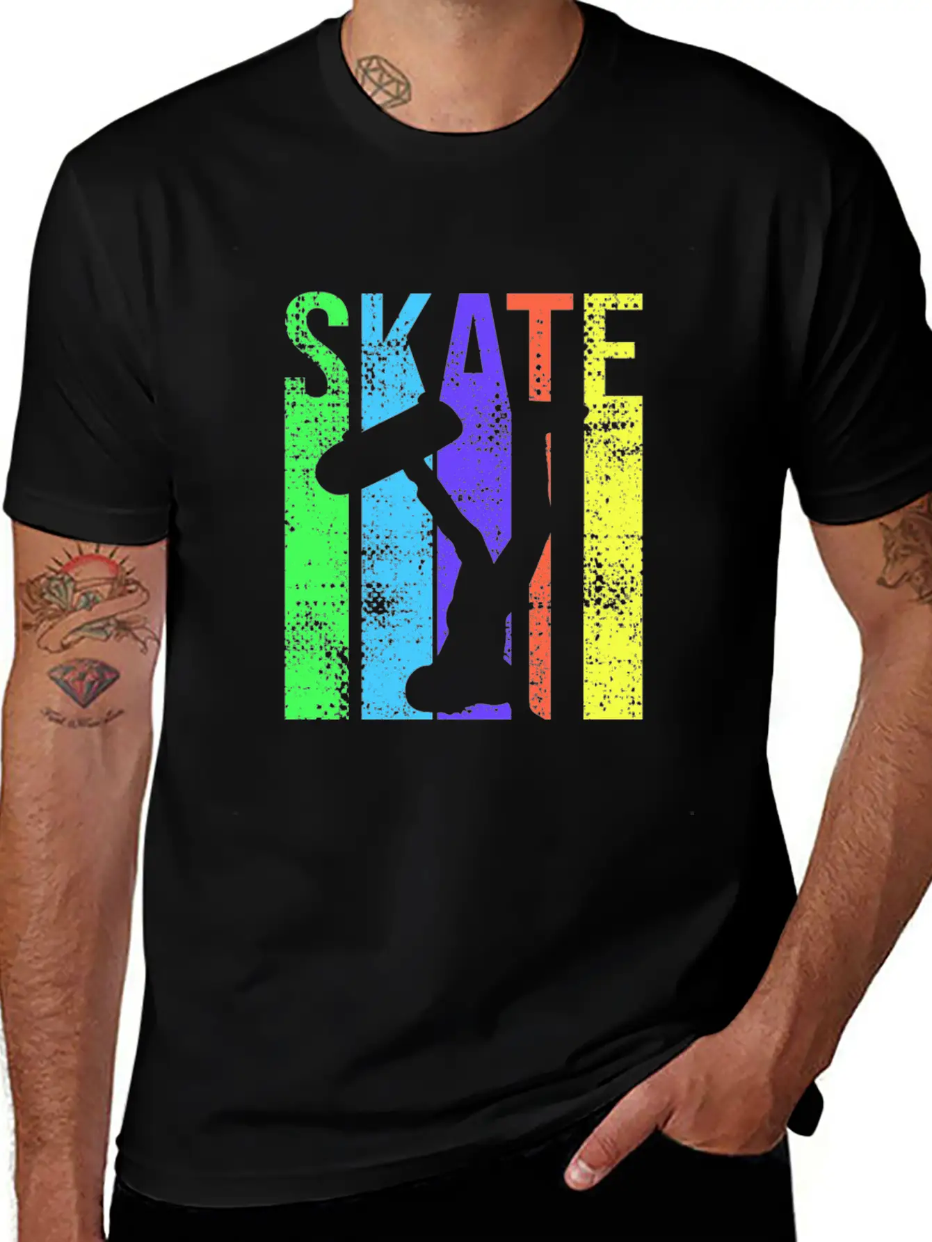 Skate Design For A Skater Or Skateboarder Stylish Everyday T-Shirt – Unisex Basic Cotton Tee