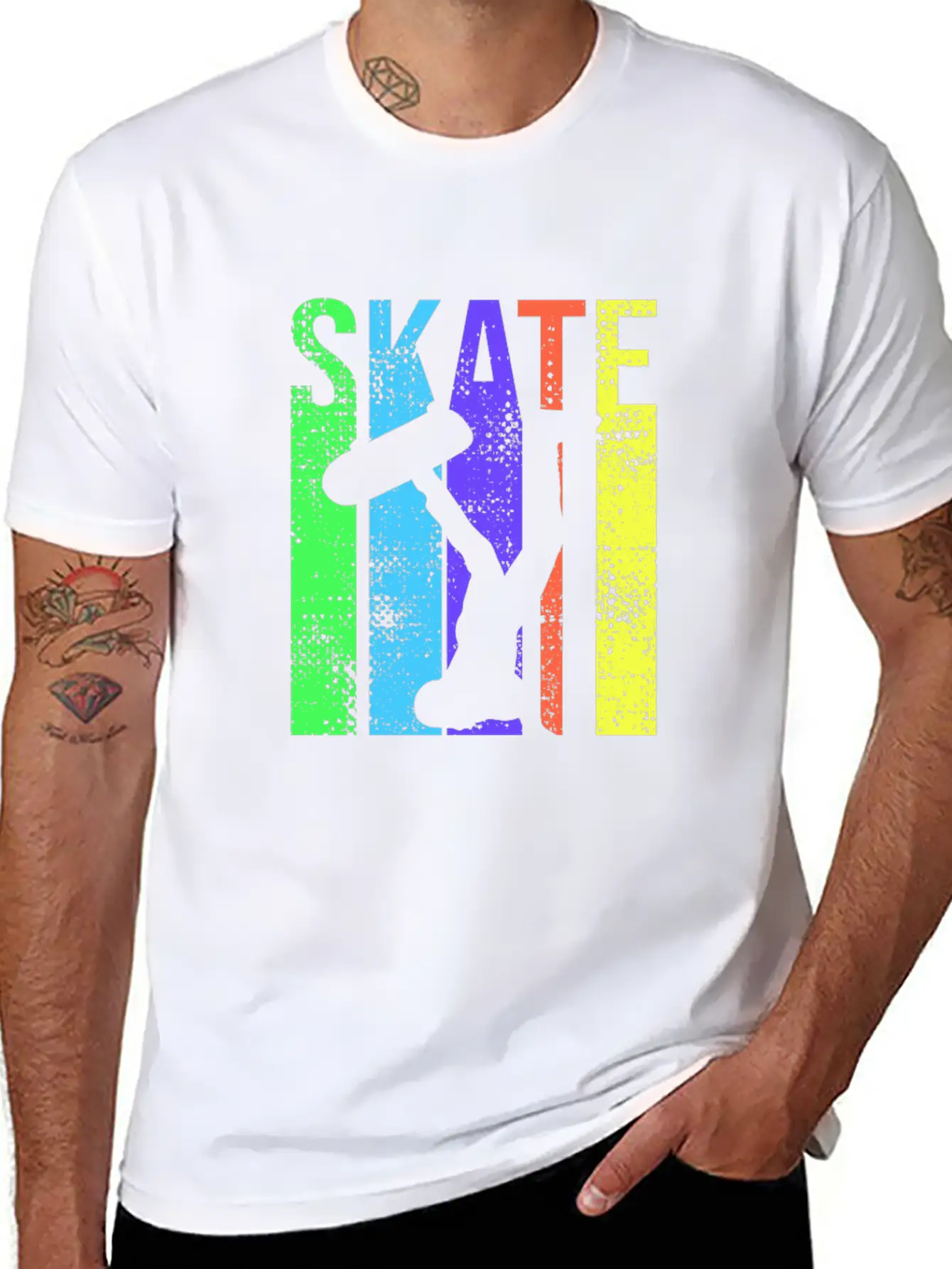 Skate Design For A Skater Or Skateboarder Stylish Everyday T-Shirt – Unisex Basic Cotton Tee