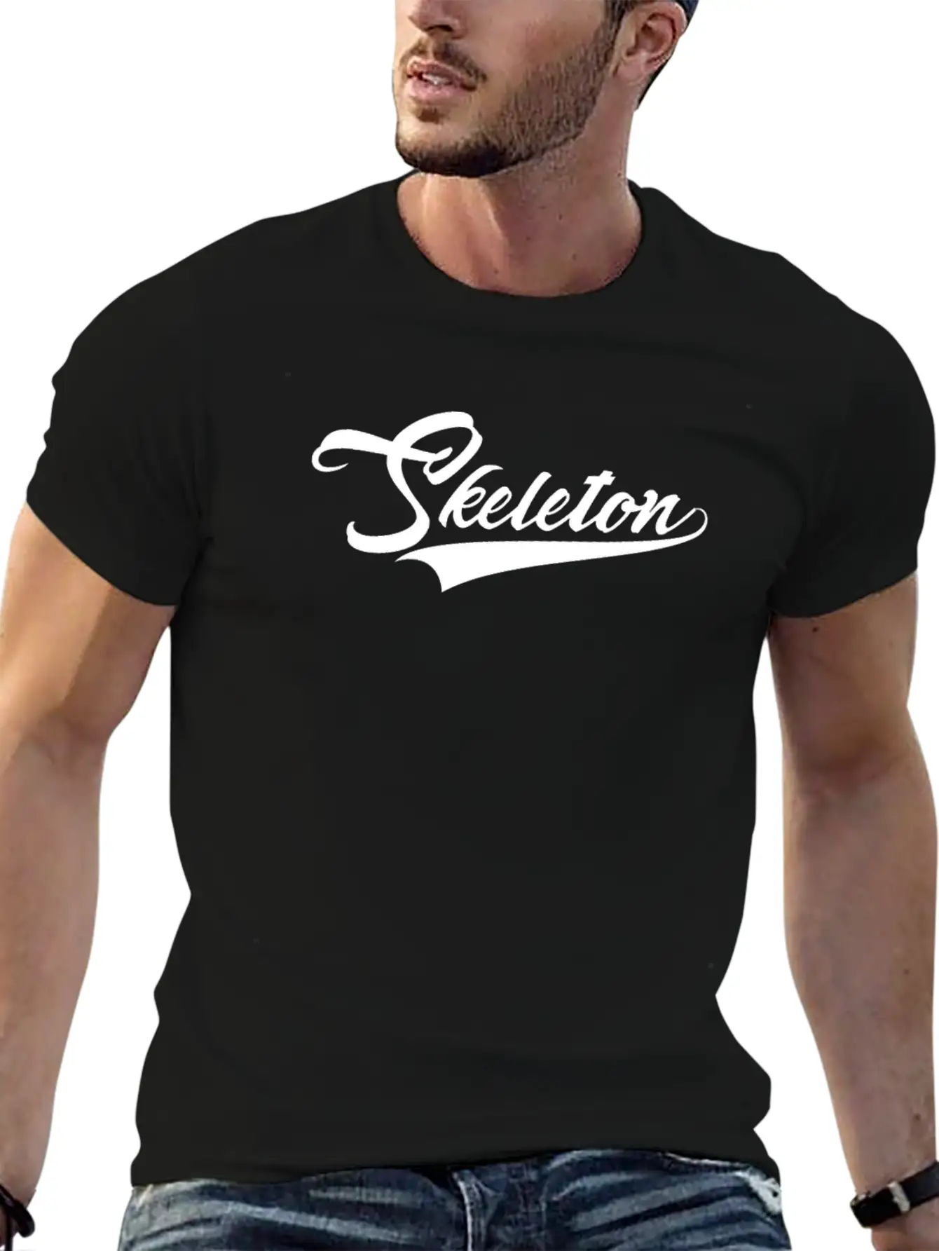 Skeleton Athlete Stylish Everyday T-Shirt – Unisex Basic Cotton Tee