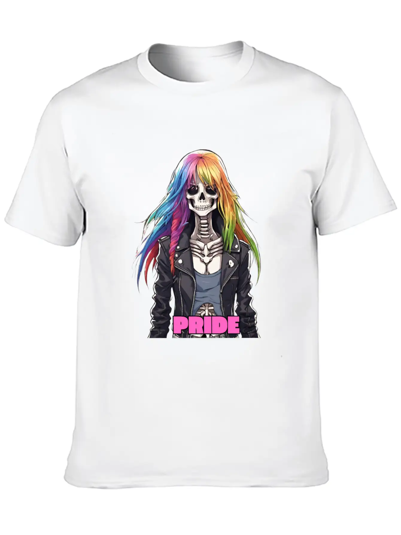 Skelly Pride - Pink Basic Graphic T-Shirt – Daily Comfort In Soft Cotton