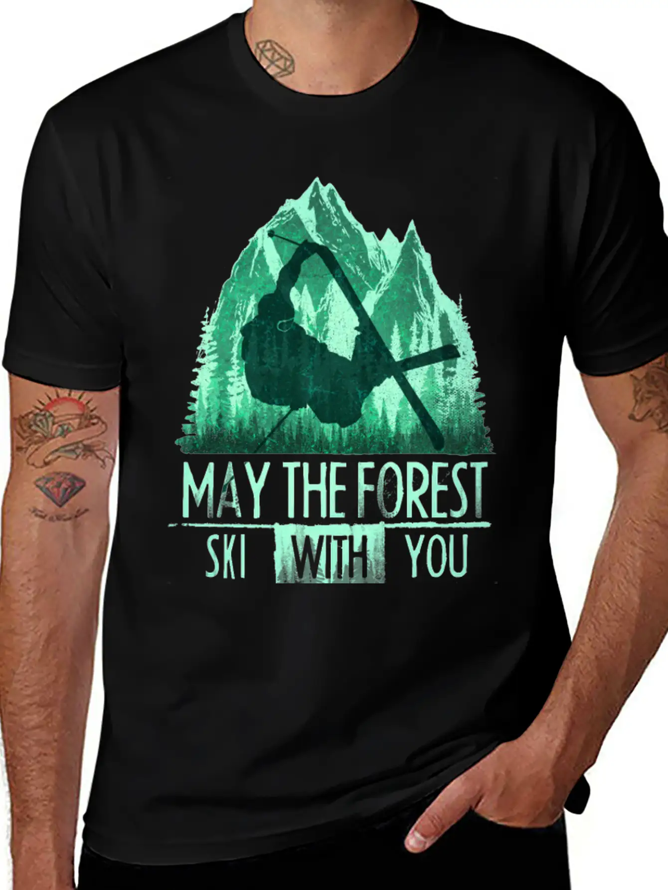Ski Forest Basic Graphic T-Shirt – Daily Comfort In Soft Cotton