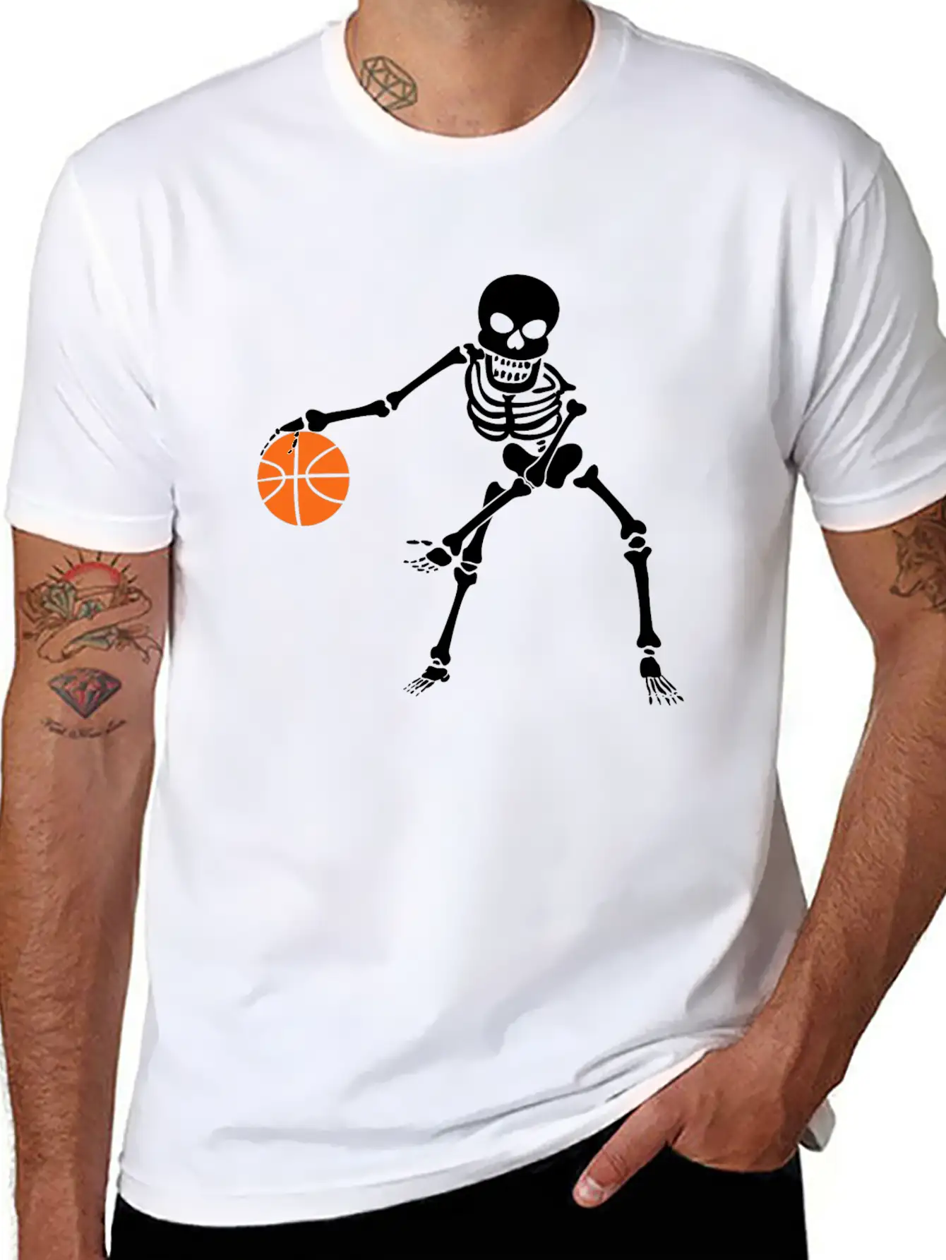 Skull Player Basic Graphic T-Shirt – Daily Comfort In Soft Cotton