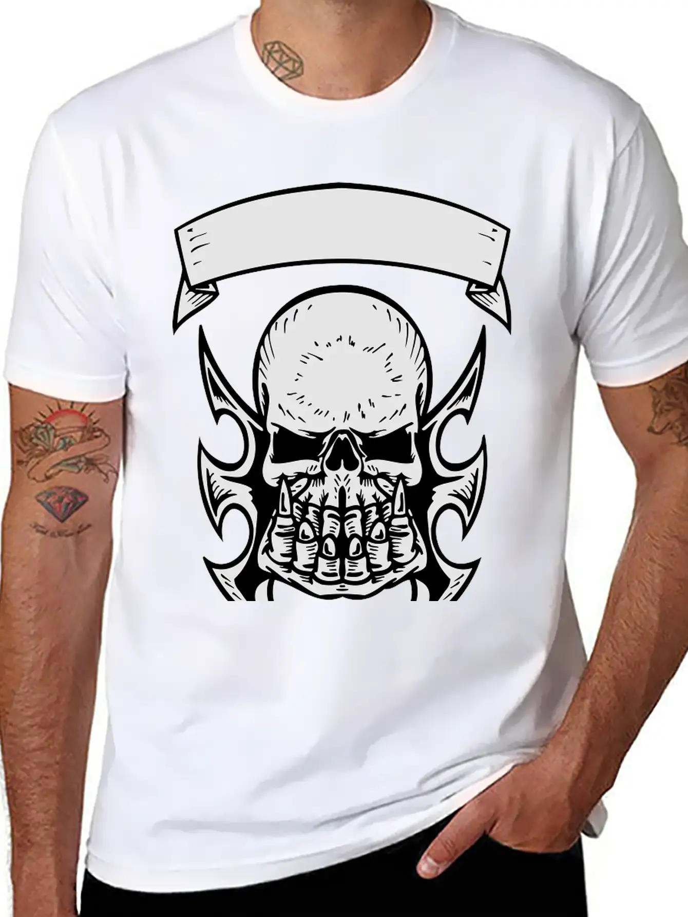 Skull Relaxed Everyday Tee – Lightweight And Durable Cotton