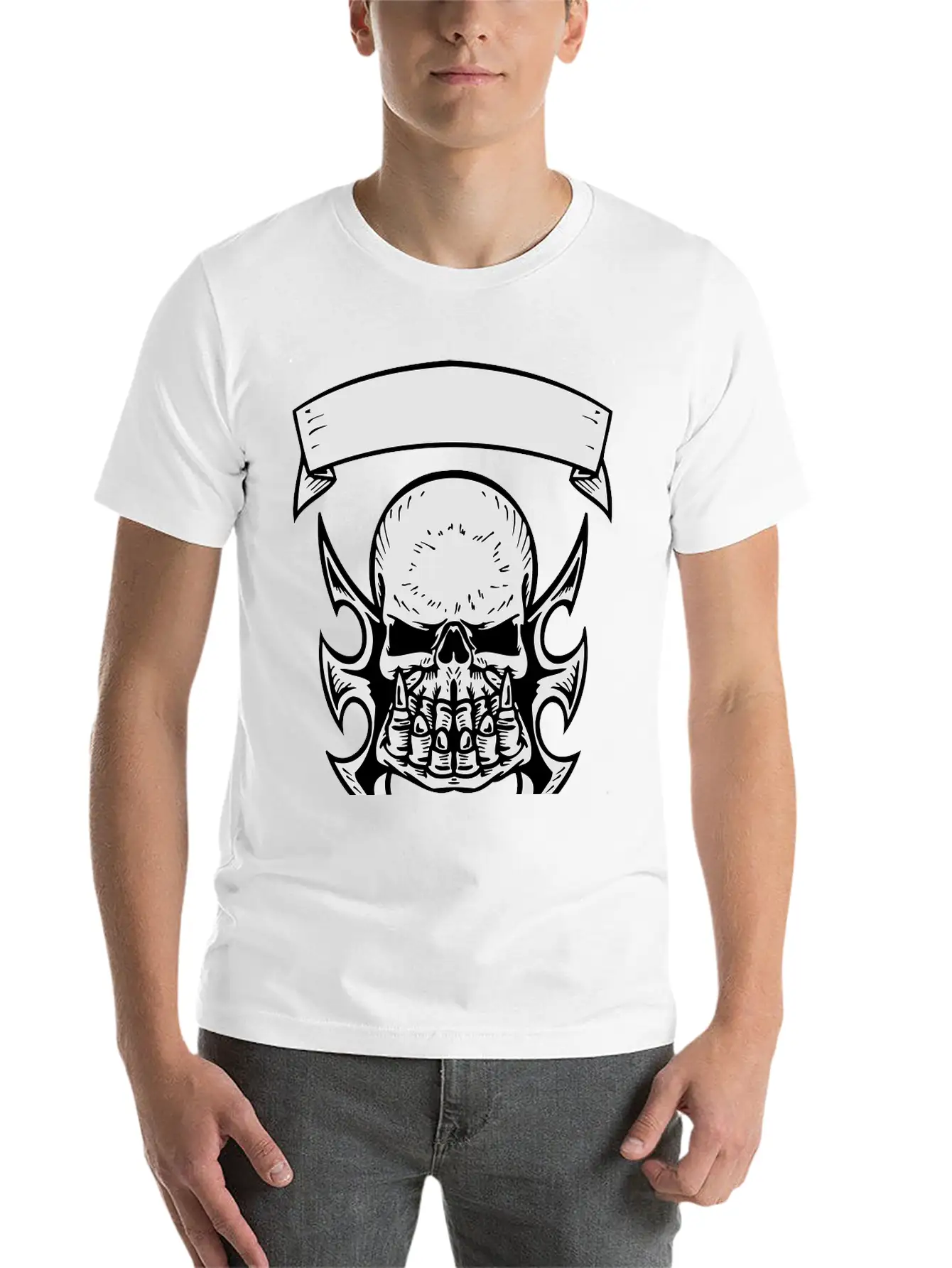 Skull Relaxed Everyday Tee – Lightweight And Durable Cotton