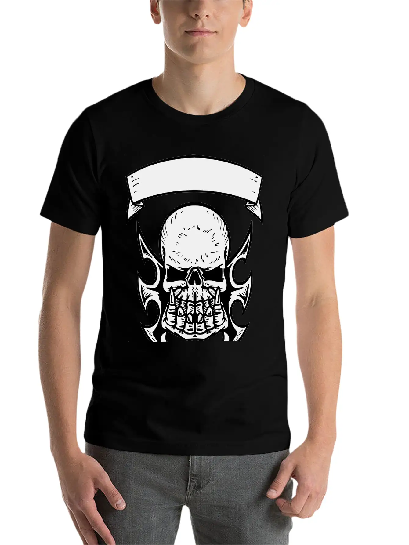 Skull Relaxed Everyday Tee – Lightweight And Durable Cotton