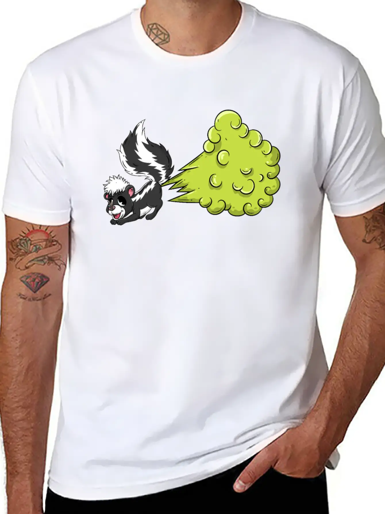 Skunk Fart Basic Graphic T-Shirt – Daily Comfort In Soft Cotton