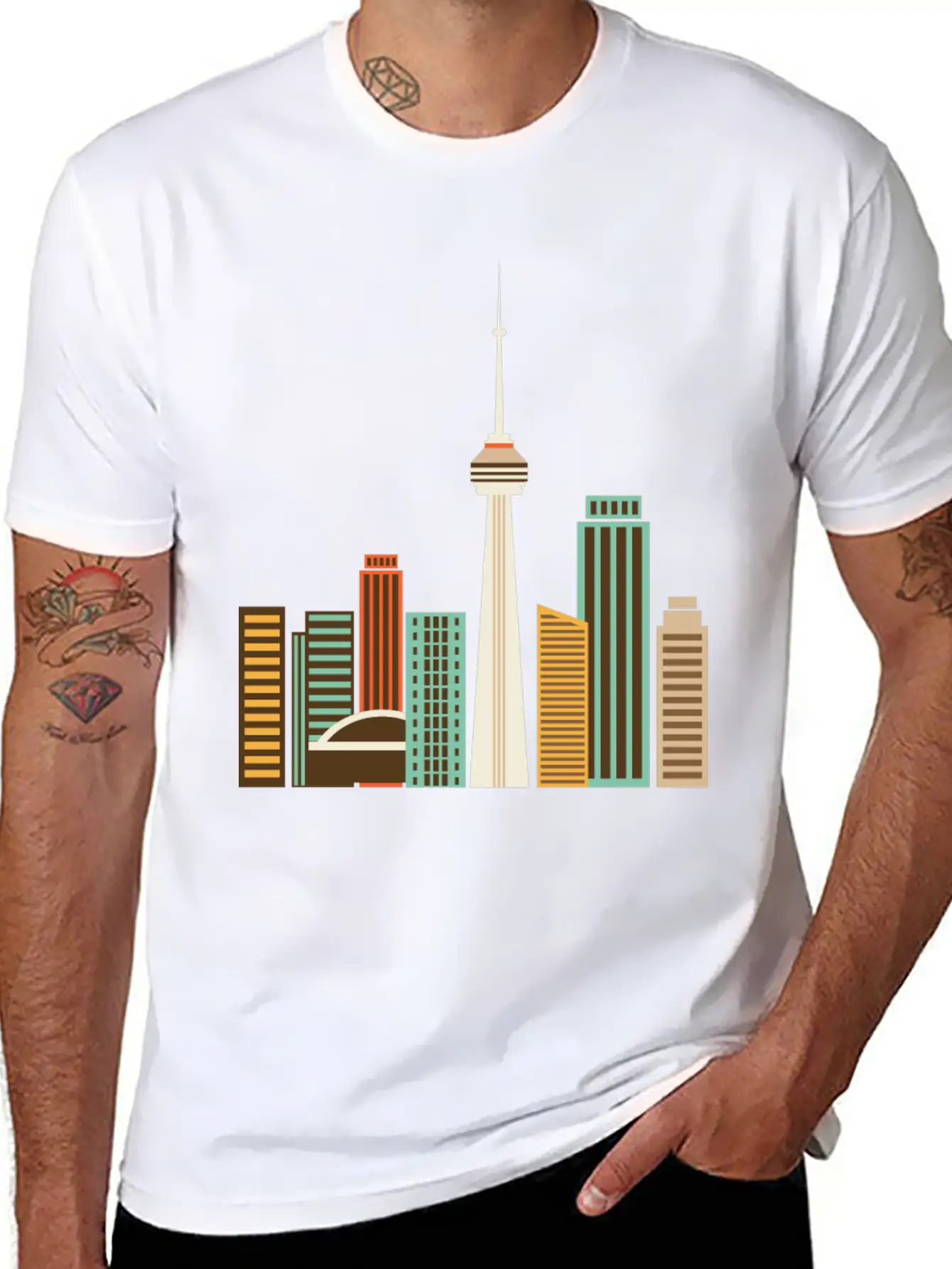 Skycrapers Stylish Everyday T-Shirt – Unisex Basic Cotton Tee